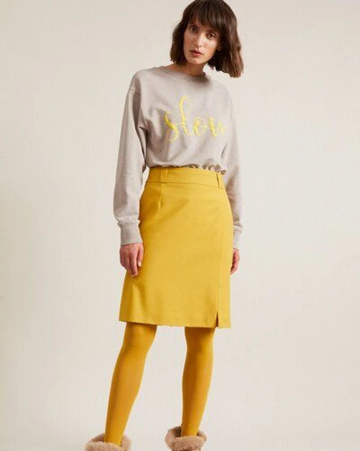 LANIUS ROCK mit Schlitz aus Bio-Schurwolle mit recyceltem Polyester