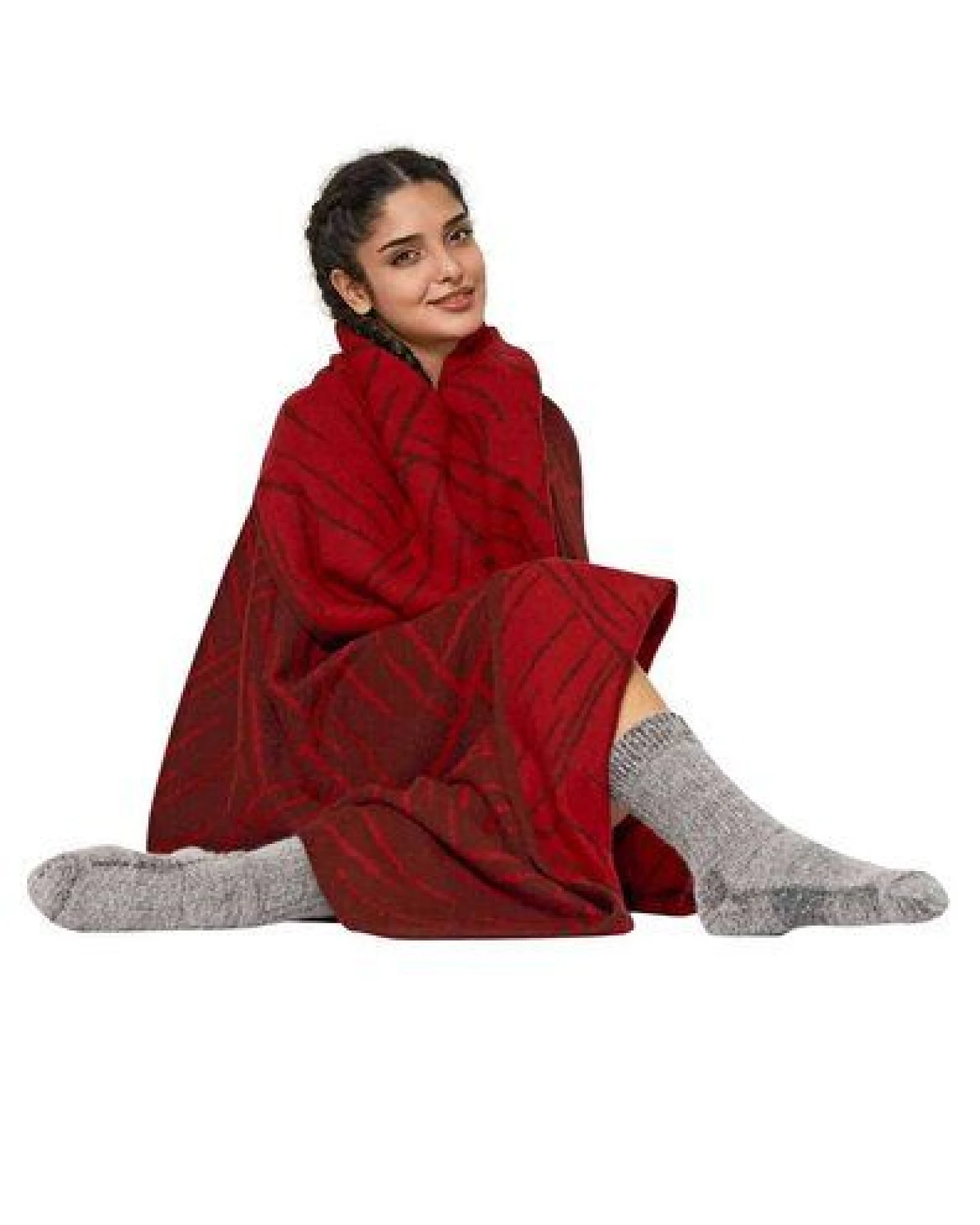 Apu Kuntur 100% Alpaka Decke aus Peru - Jacquard – Ansicht 3
