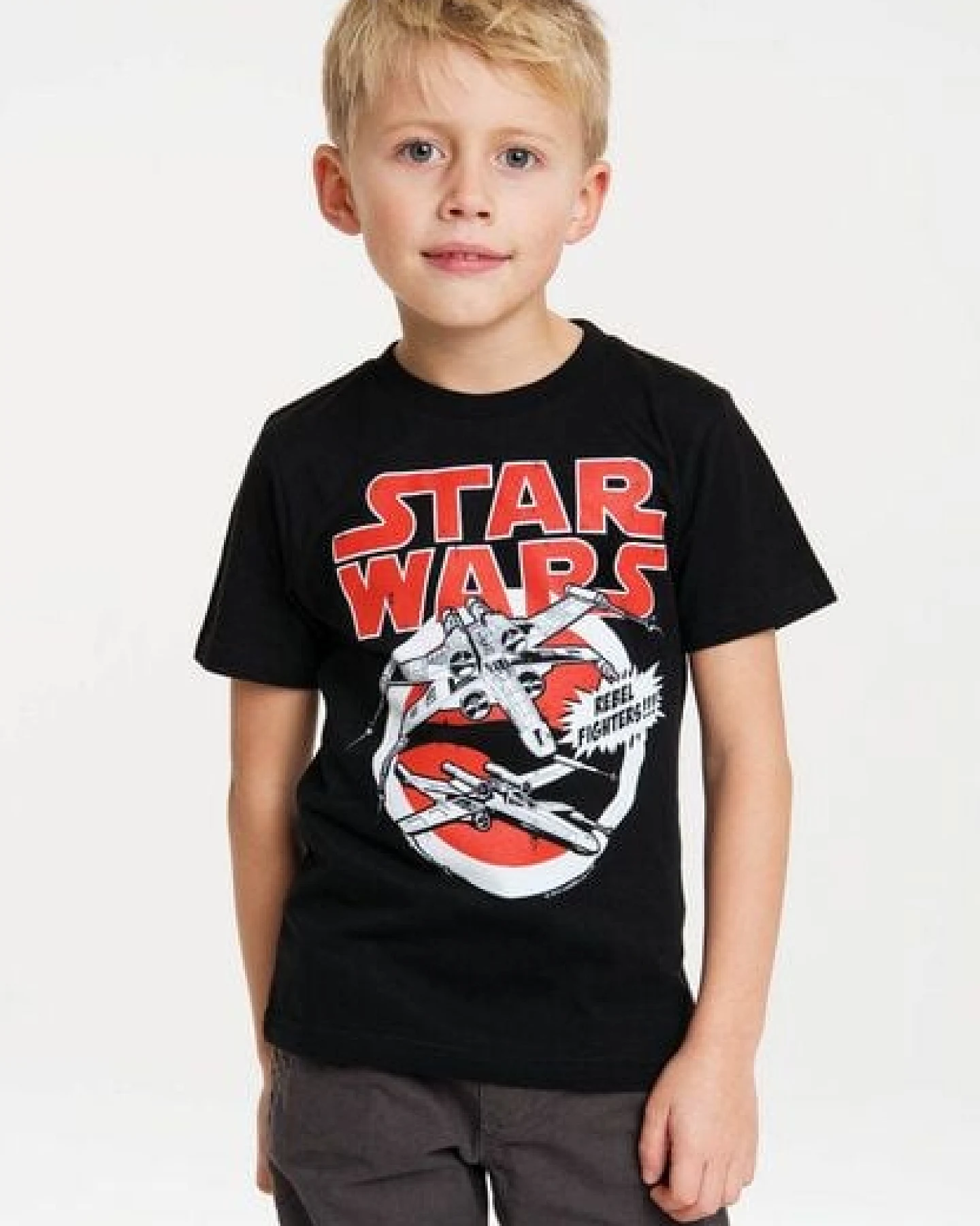 LOGOSH!RT LOGOSHIRT - Star Wars - Starfighter - X-Wings - Kinder - Bio T-Shirt – Ansicht 3