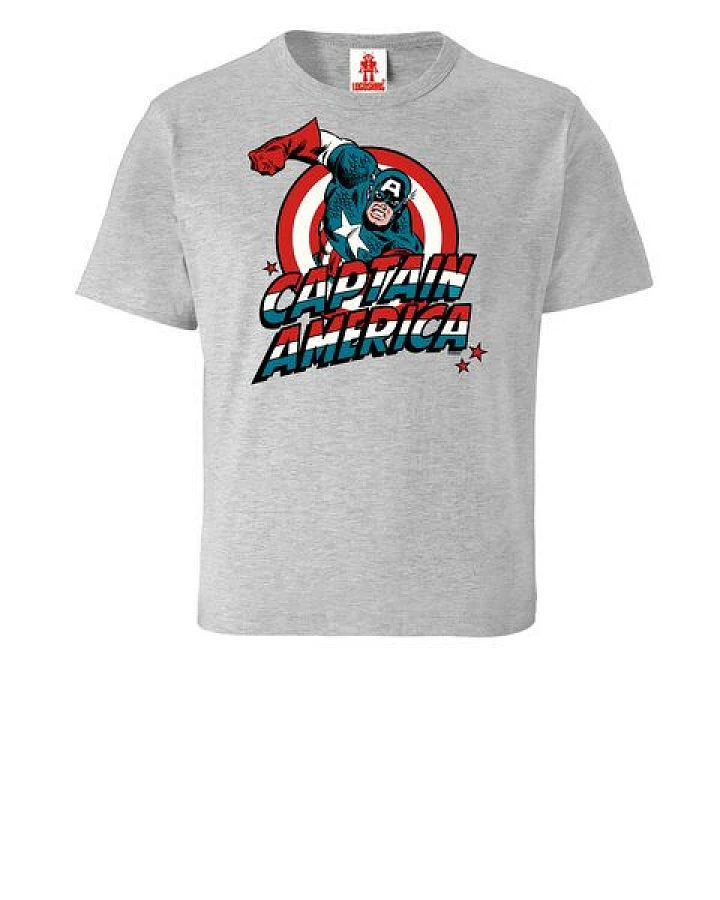 LOGOSH!RT LOGOSHIRT - Marvel Comics - Captain America - Kinder - Bio T-Shirt