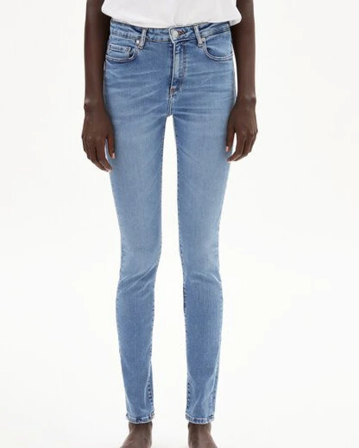 ARMEDANGELS TILLAA X STRETCH - Damen Skinny Leg Mid Waist aus Bio-Baumwoll Mix