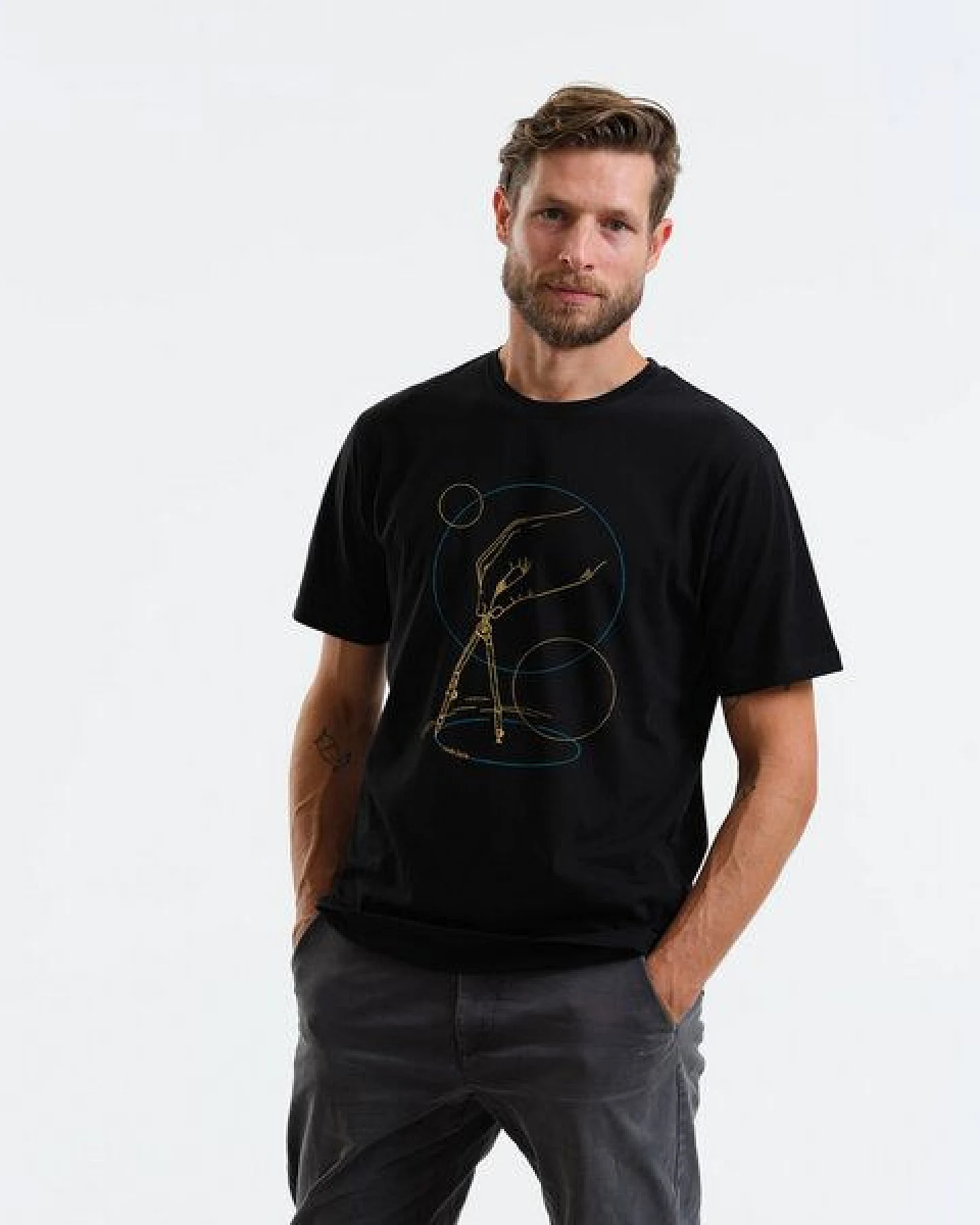GARY MASH Shirt Runde Sache aus Biobaumwole – Ansicht 2
