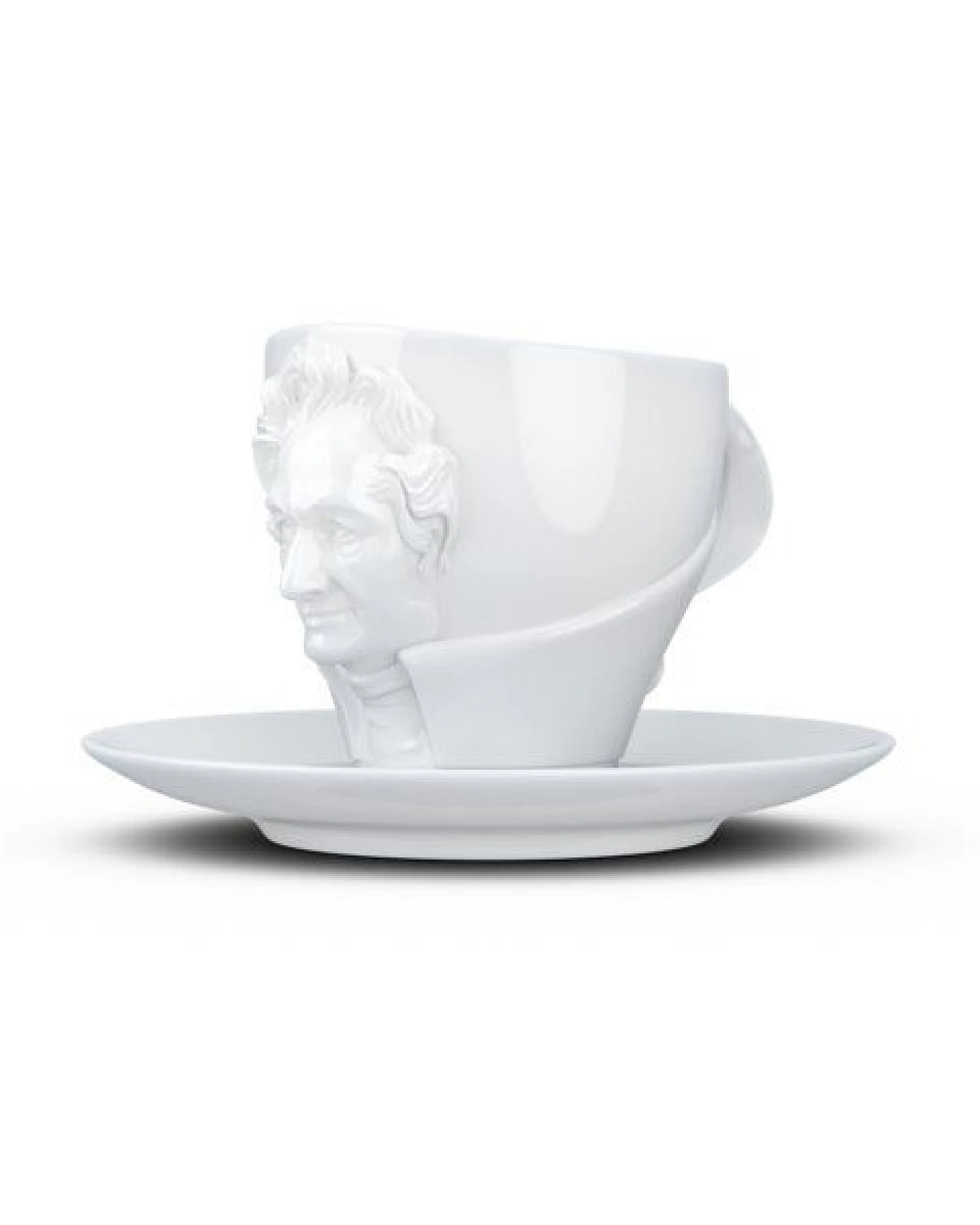 FIFTYEIGHT PRODUCTS TALENT Kaffeetasse „Johann Wolfgang von Goethe“ mit Unterteller (260 ml) – Ansicht 2