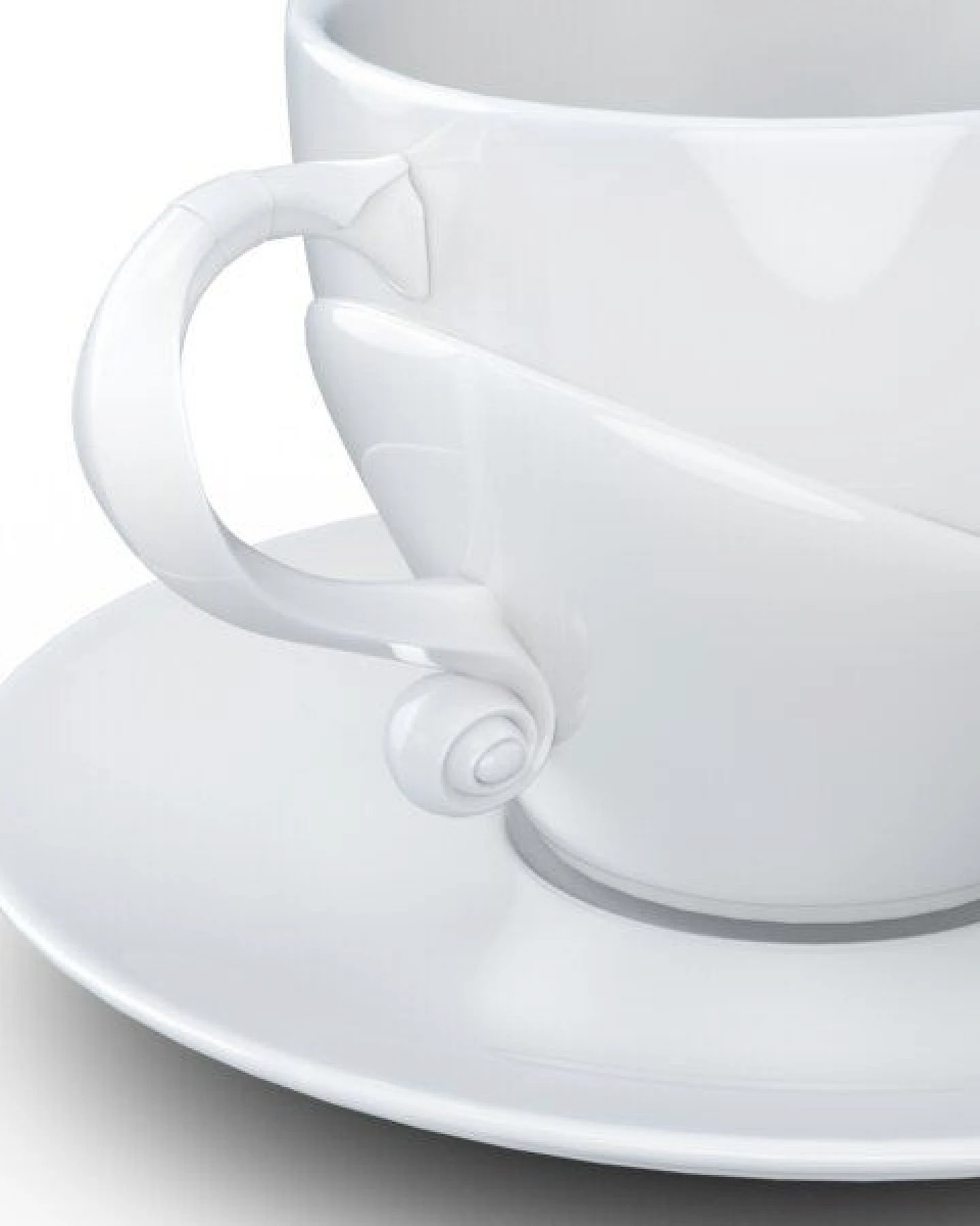 FIFTYEIGHT PRODUCTS Talent Tasse mit Henkel und Unterteller Shakespeare – Ansicht 3