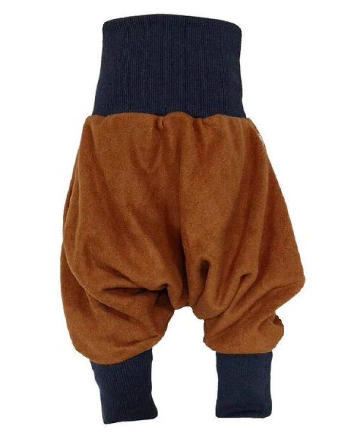 liebewicht Warme Yogahose Pumphose Bio Fleece braun