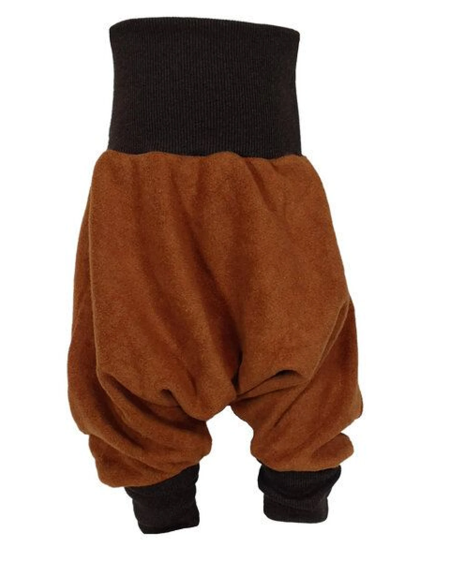 liebewicht Warme Yogahose Pumphose Bio Fleece braun – Ansicht 2