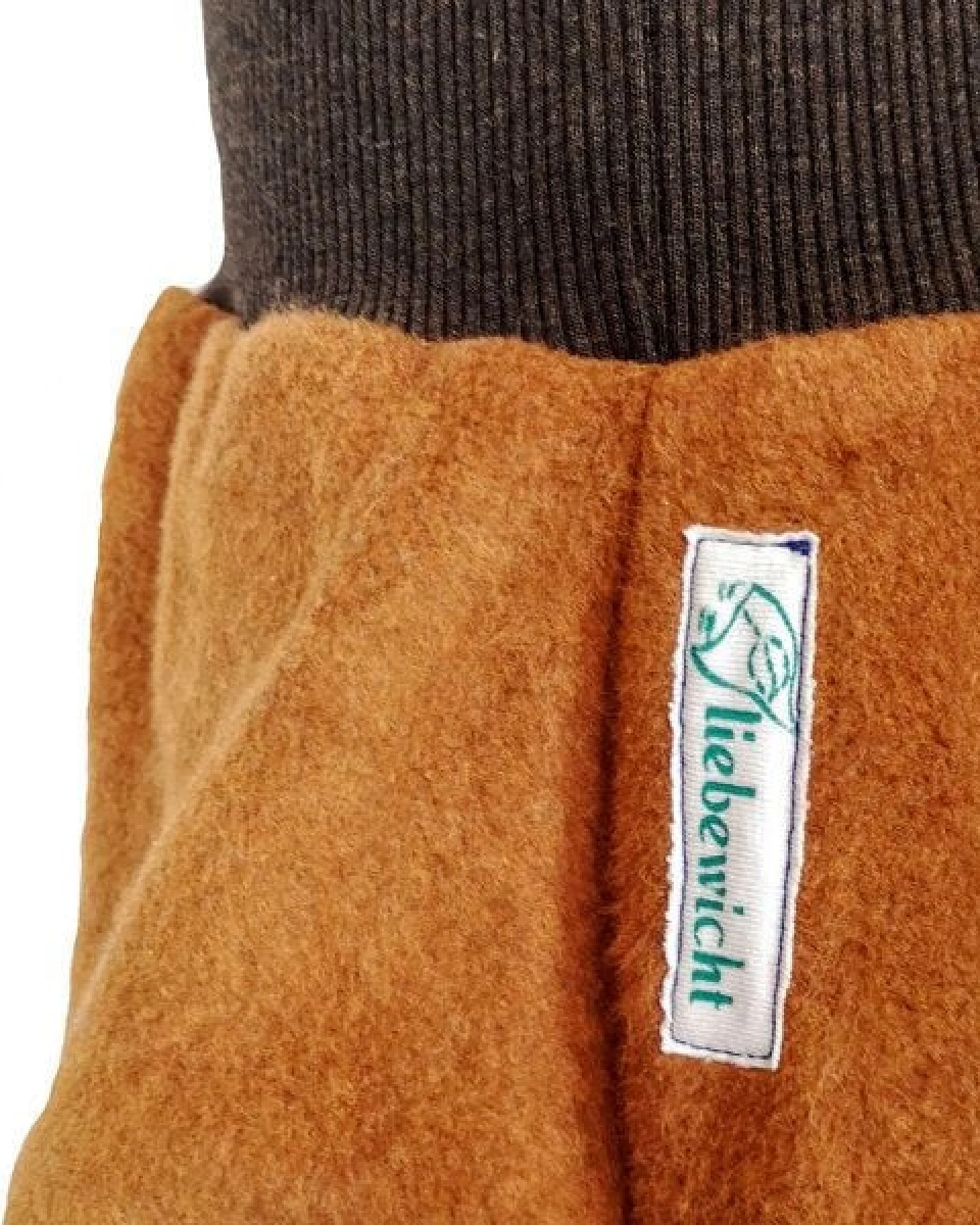 liebewicht Warme Yogahose Pumphose Bio Fleece braun – Ansicht 4