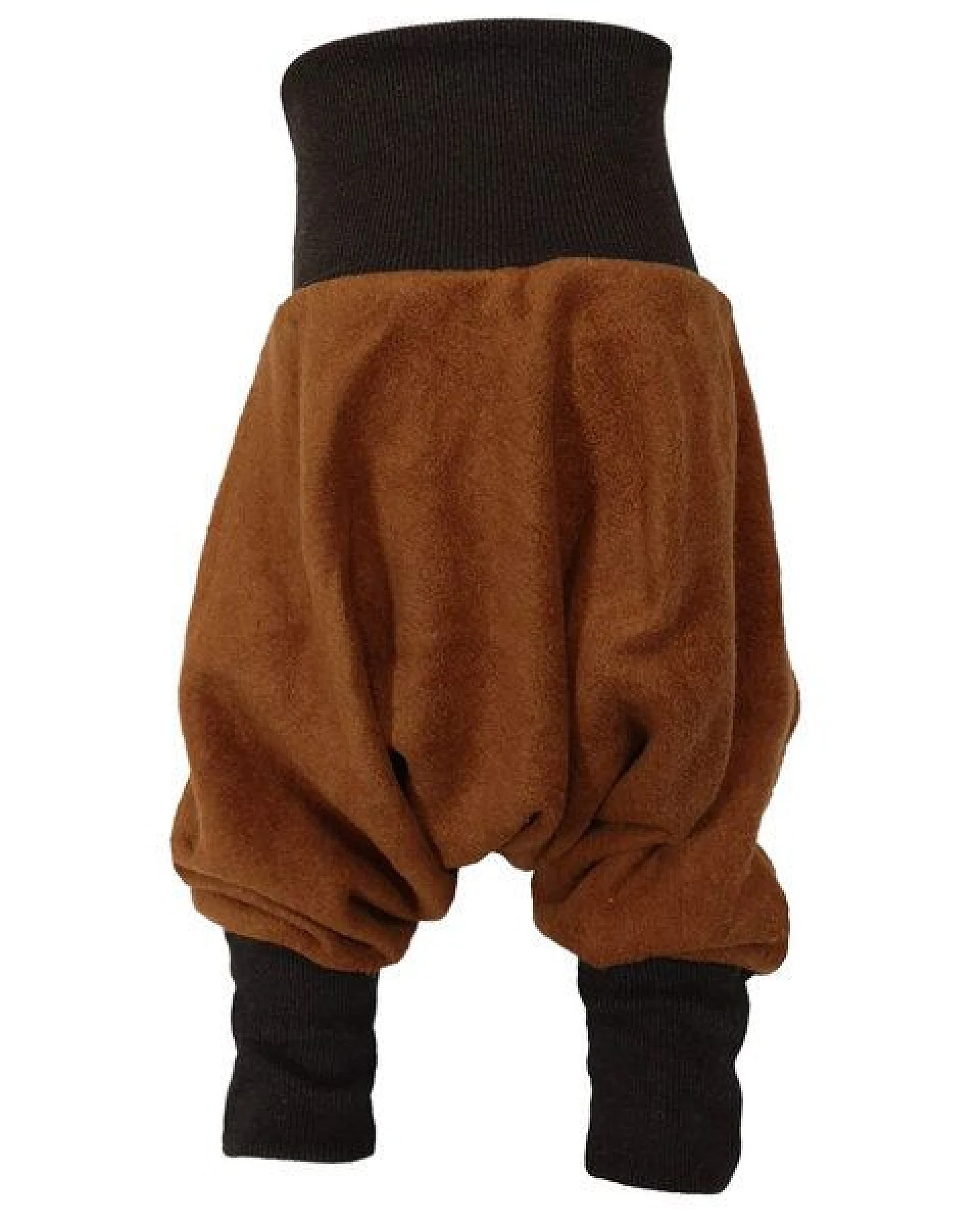 liebewicht Warme Yogahose Pumphose Bio Fleece braun – Ansicht 3