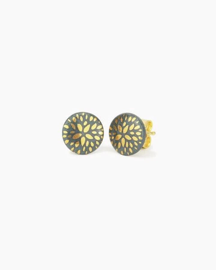 lille mus Porzellan-Ohrstecker BLUMENSTERN Porzellanschmuck