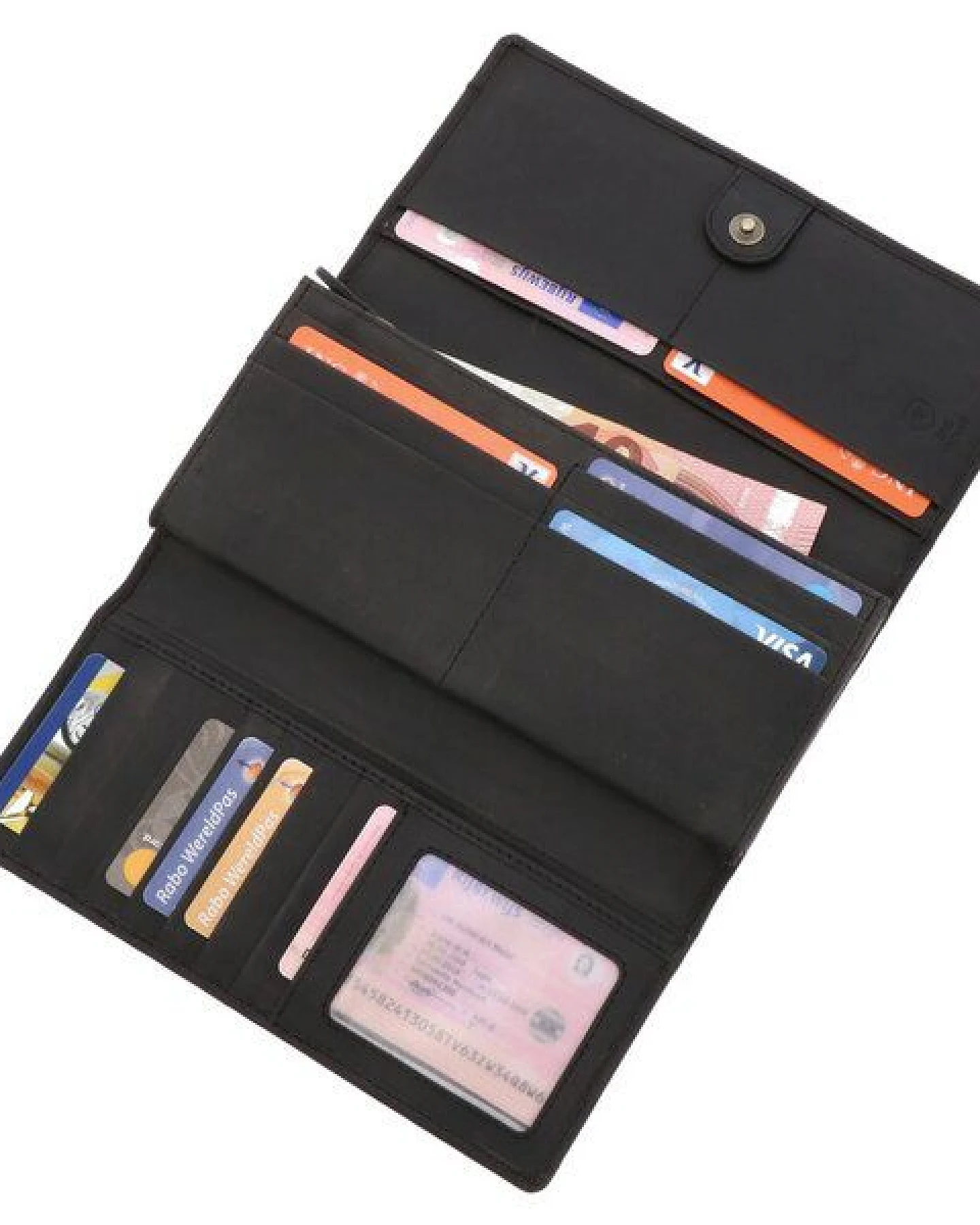 MoreThanHip Damen RFID Portemonnaie Brieftasche Ökoleder - Derby – Ansicht 2