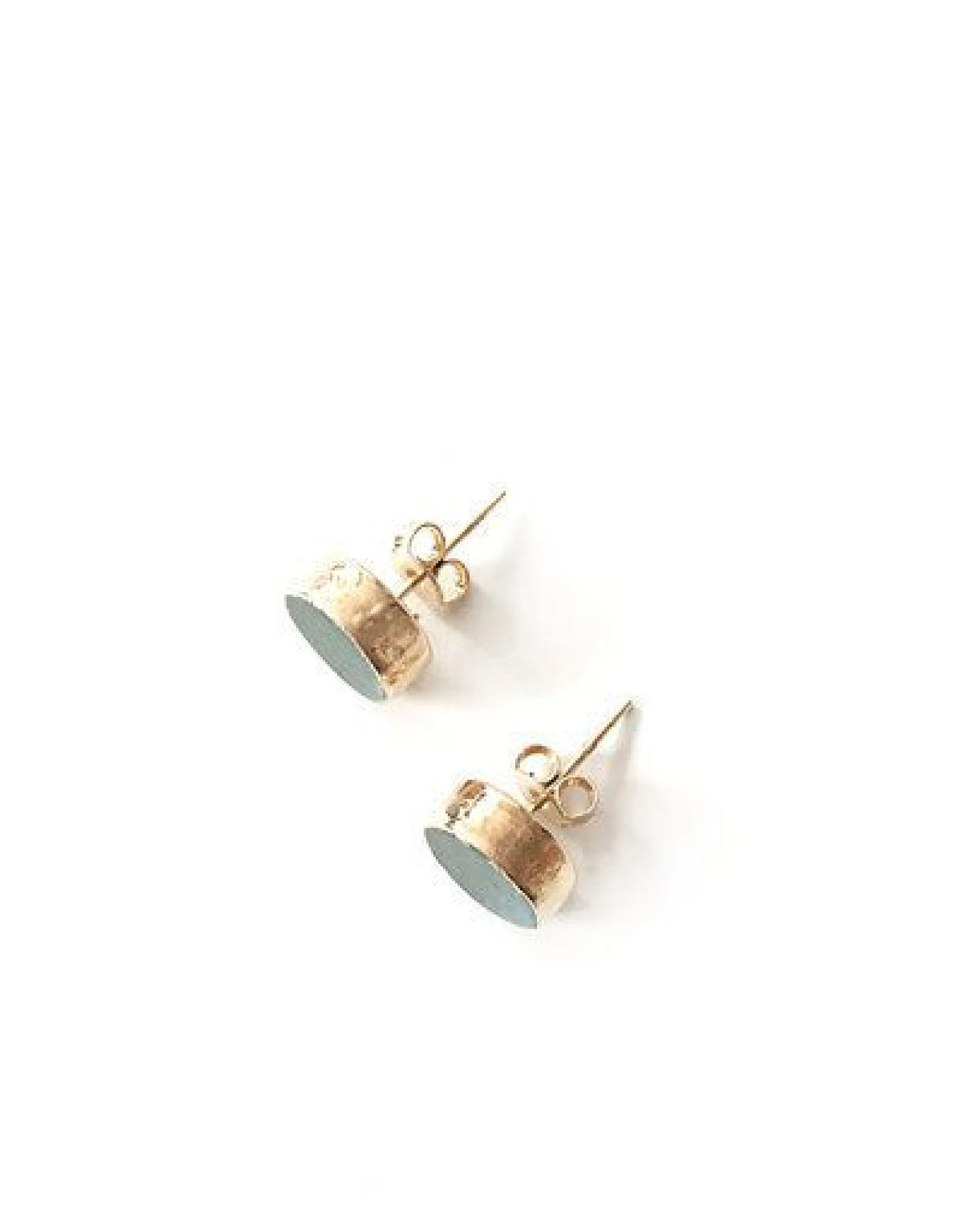 Aventurin Ohrstecker vergoldet von Crystal and Sage – Ansicht 2