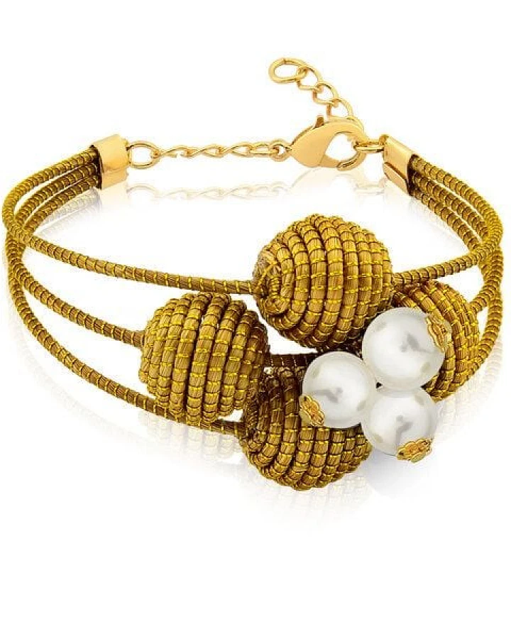 Aline Celi Armband Sophie Bio aus Golden Grass