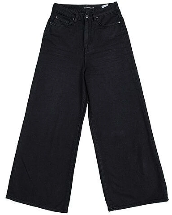 Lovjoi Wide Cropped BARLERIA overdyed black