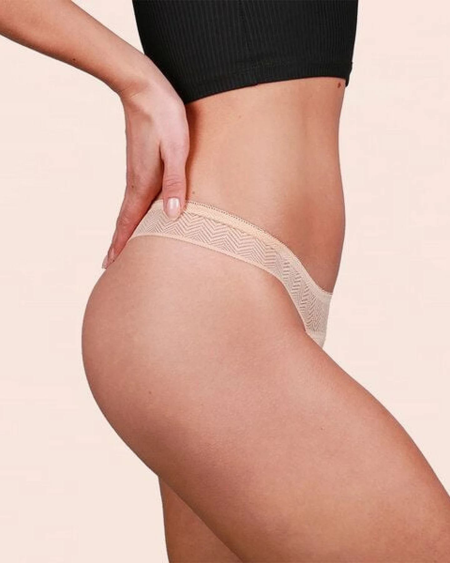 Leichte Periodenunterwäsche - Biozidfrei - 60°C - TAYNIE STRING – Ansicht 3