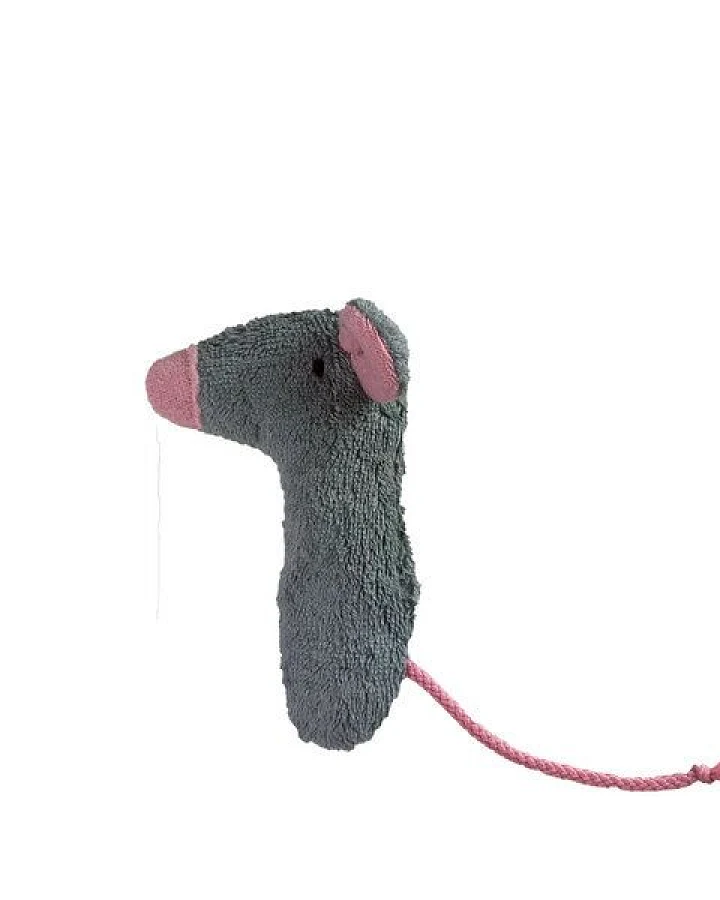 Pat und Patty Kuscheltier Greifling mit Rassel "Maus" , 100 % Baumwolle-kbA