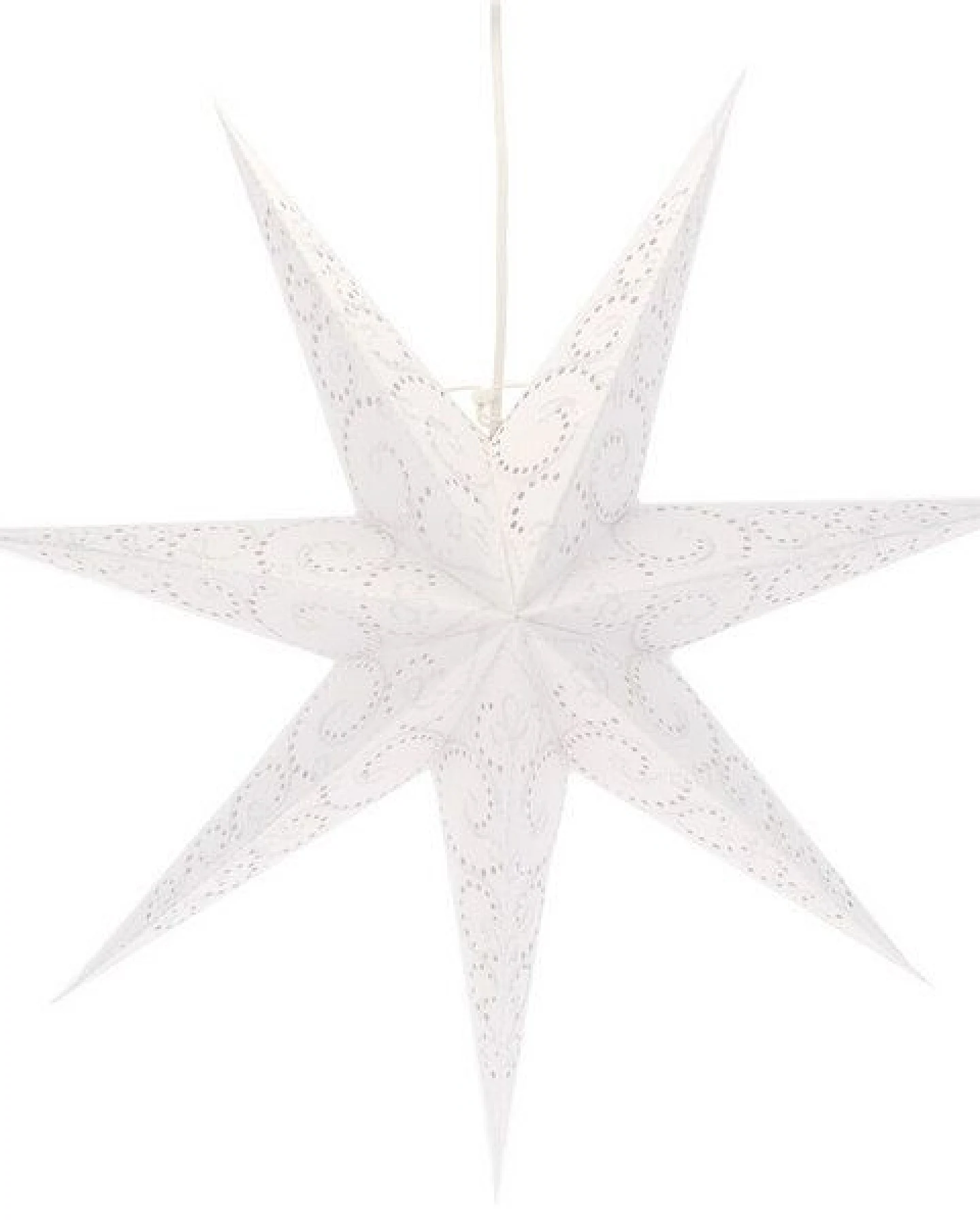 MoreThanHip Weihnachtsstern aus Papier Ø60 cm - inkl. Beleuchtungsset - Sumana – Ansicht 3