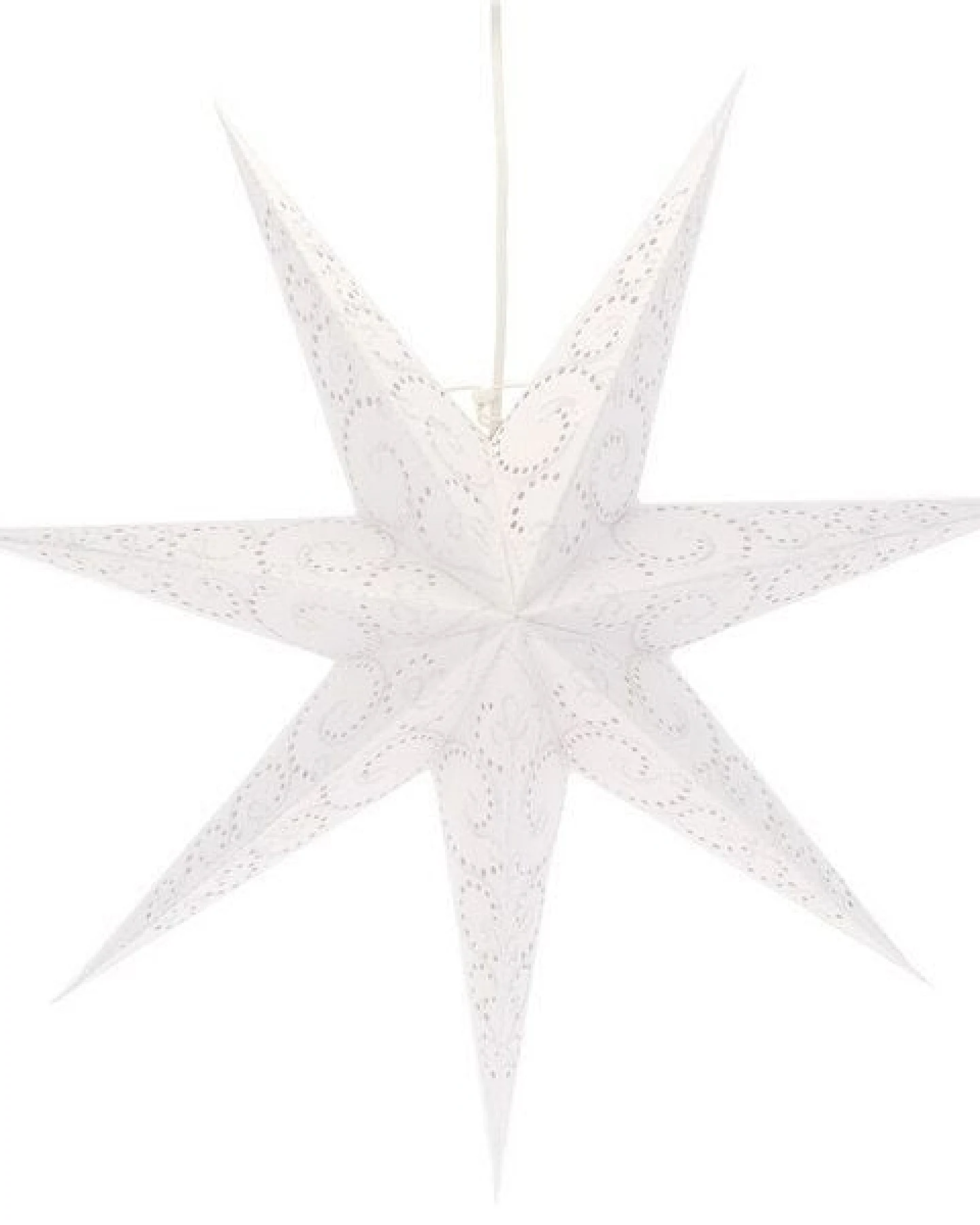MoreThanHip Weihnachtsstern aus Papier Ø60 cm - inkl. Beleuchtungsset - Sumana – Ansicht 3
