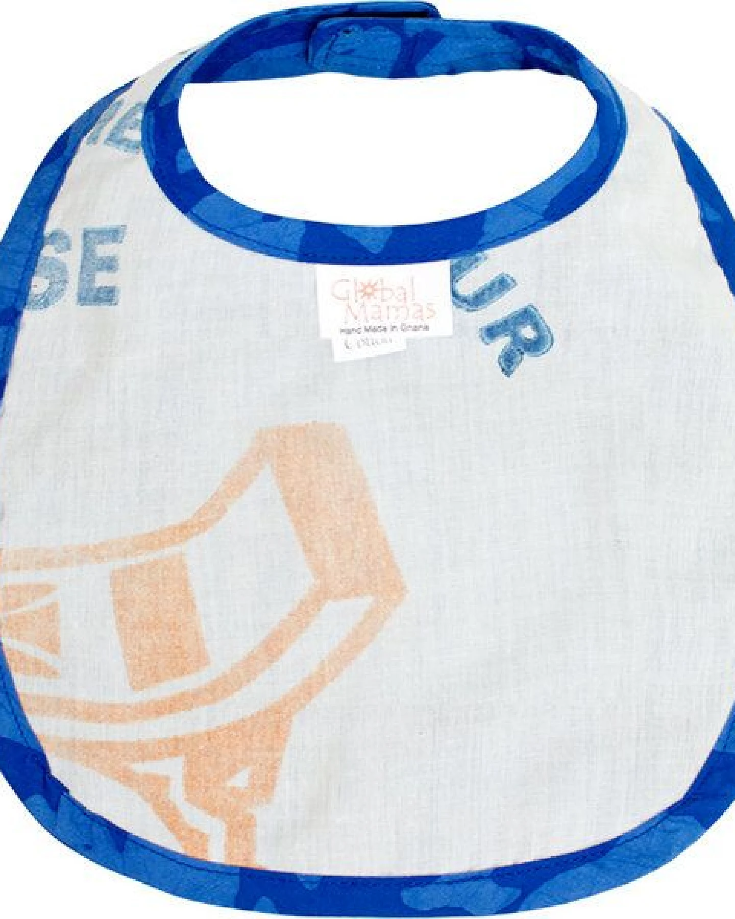 Global Mamas Bio Lätzchen - Fische - Blau - Upcycling – Ansicht 2