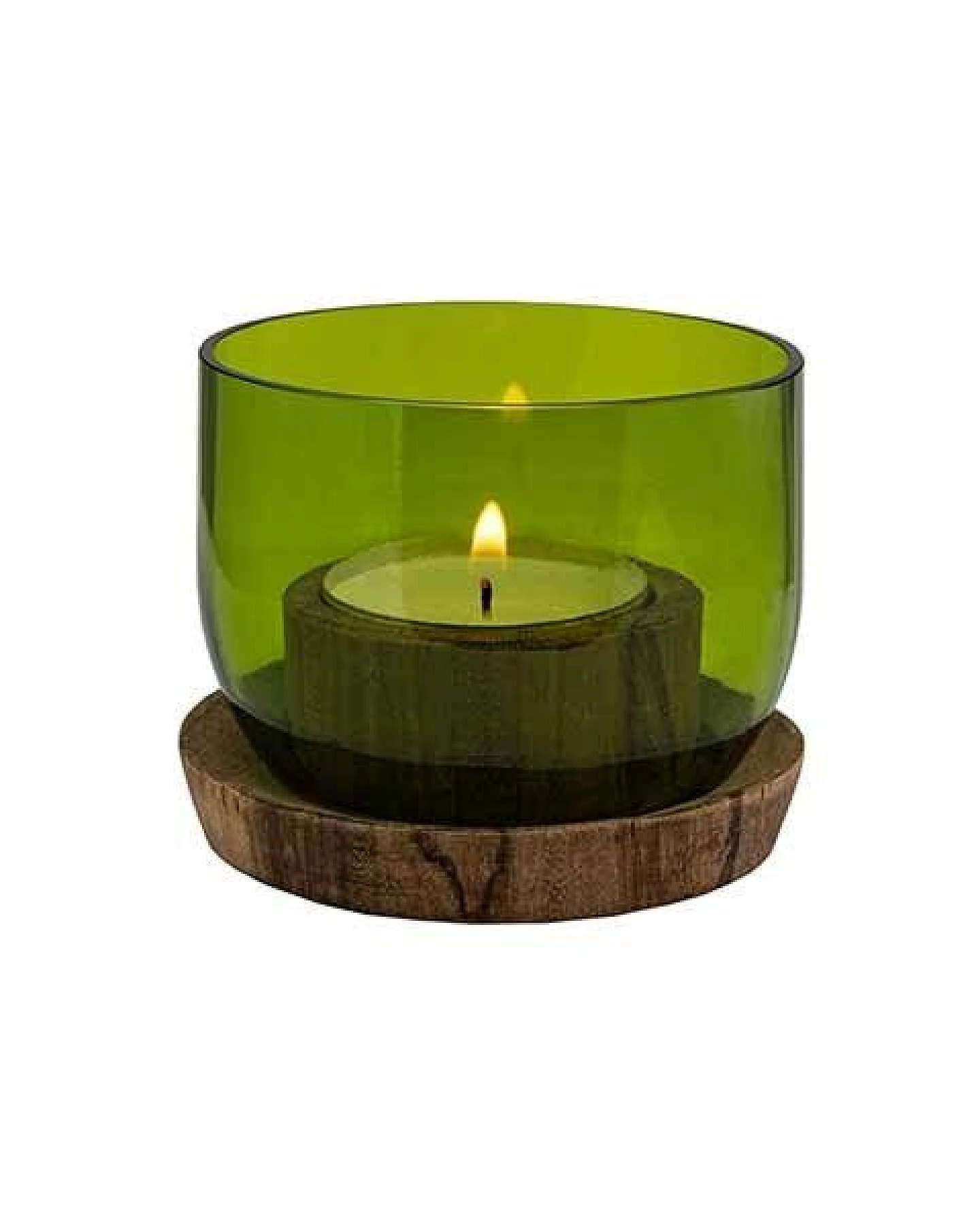 Recycling Windlicht 2er-Set - Base Grün & Klar - Weinflasche - Chako Zanzibar – Ansicht 3