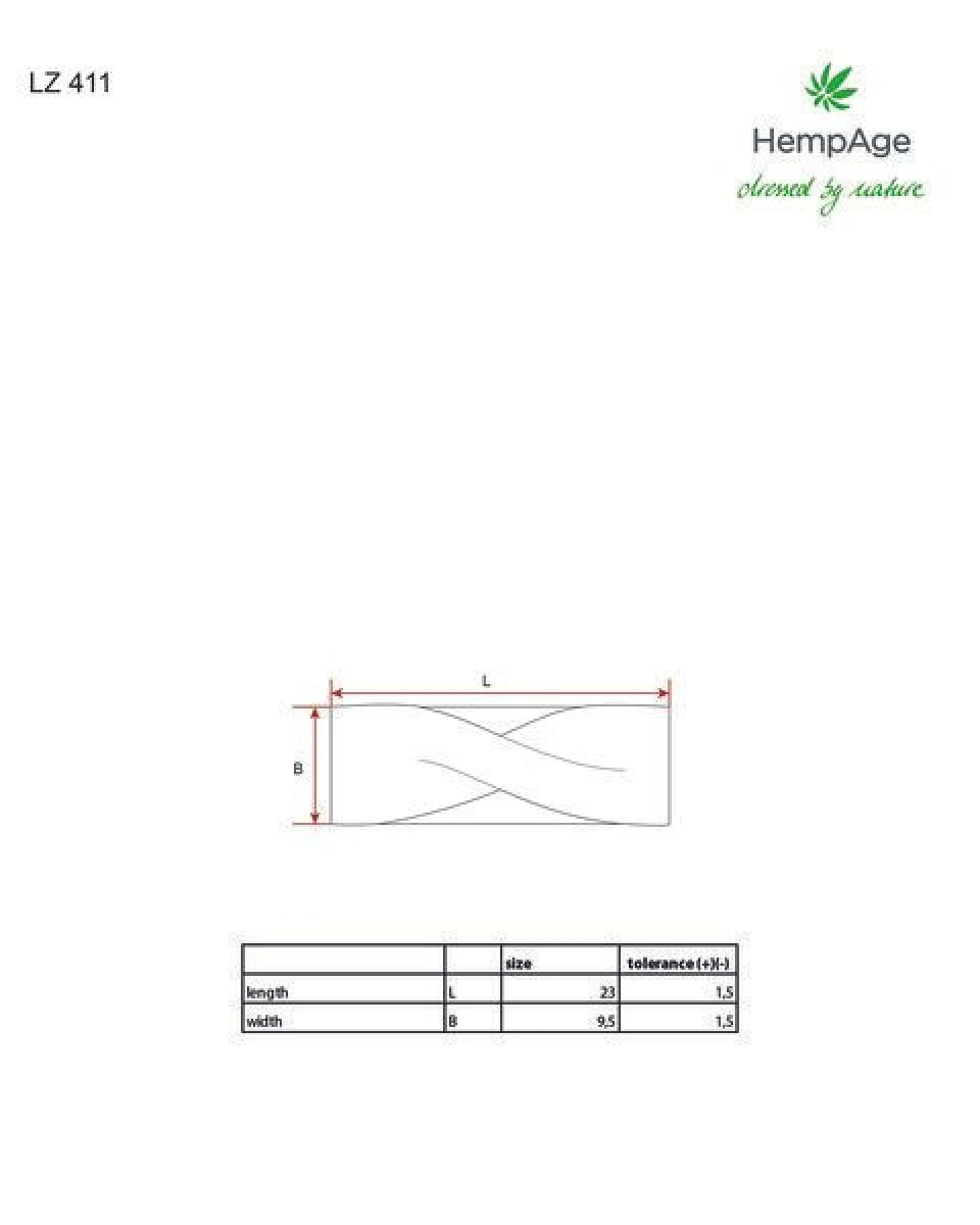 HempAge Damen Stirnband Hanf/Bio-Baumwolle – Ansicht 4