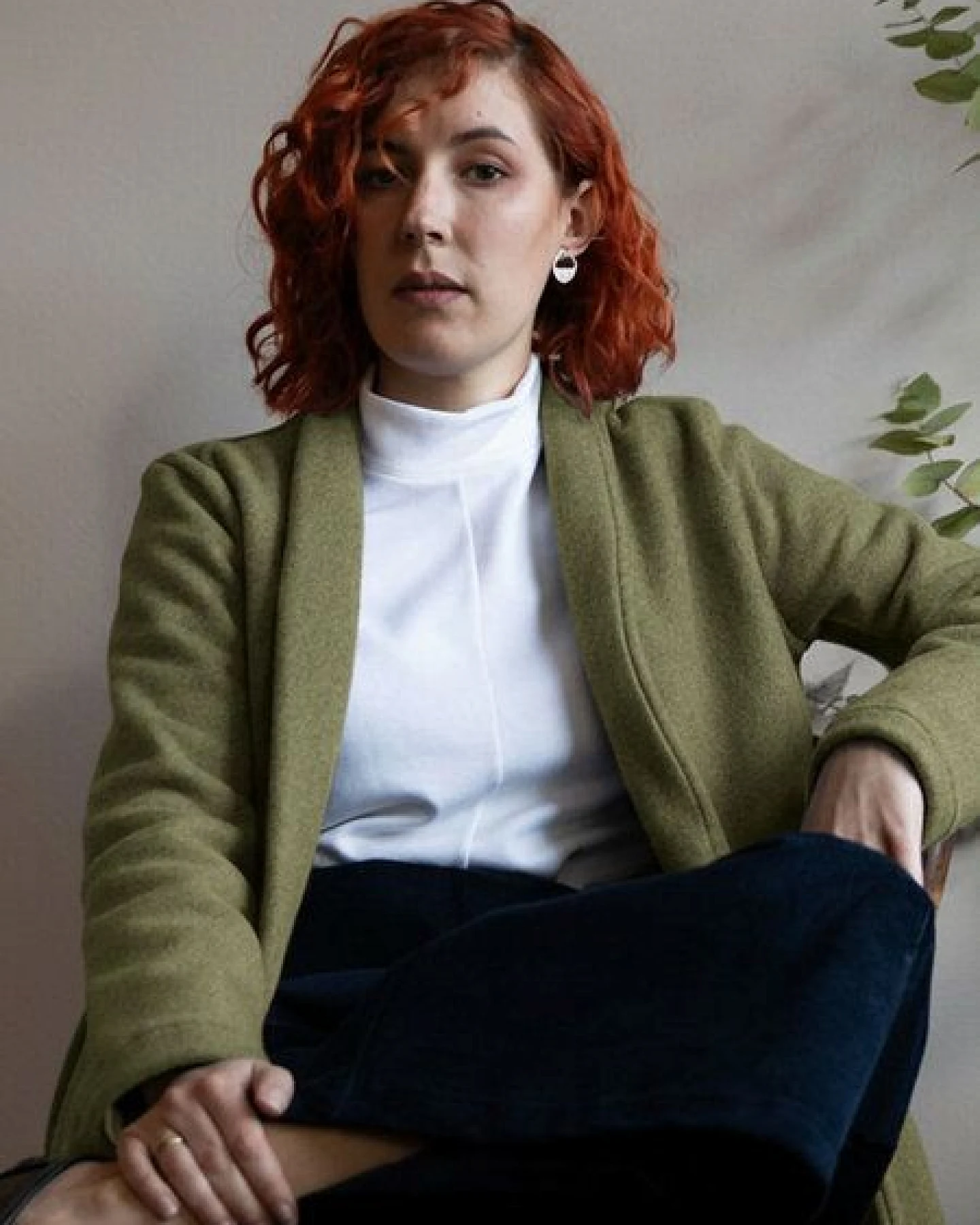 Ecostories Cardigan Wolke 7 aus 100% Biobaumwollfleece – Ansicht 2