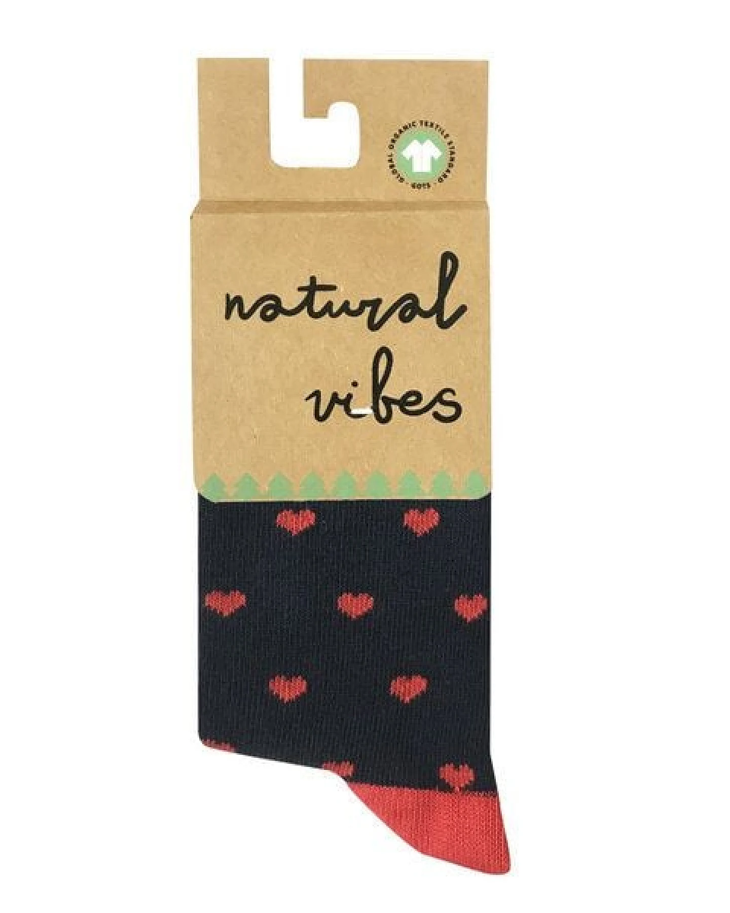 Natural Vibes Socken Bio GOTS Bunte Socken Kinder Kids Hearts Herzen Socks – Ansicht 3