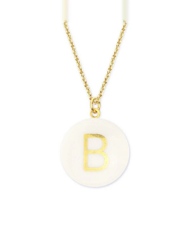 lille mus Halskette mit Porzellananhänger BUCHSTABE Porzellanschmuck