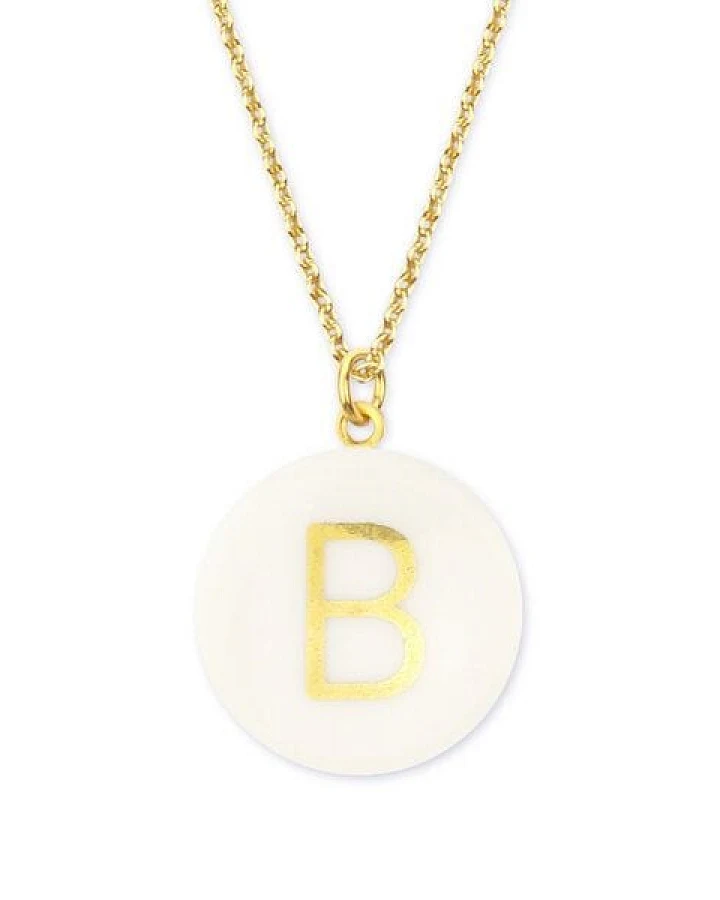 lille mus Halskette mit Porzellananhänger BUCHSTABE Porzellanschmuck