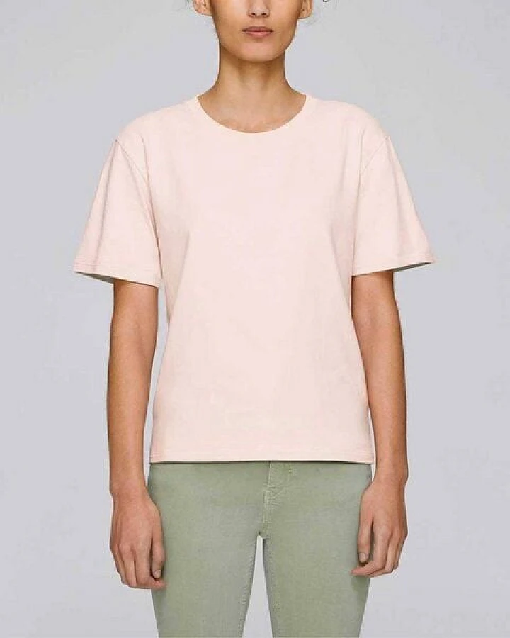 YTWOO Basic T-Shirt Damen, dicke Bio-Baumwolle (200 g/m²), XS-L