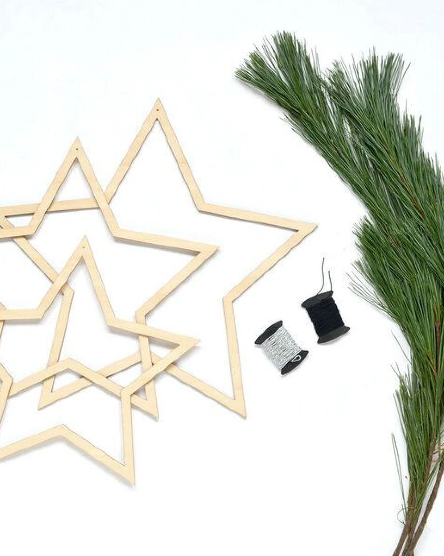renna deluxe STERN aus Holz 3er-Set – Ansicht 3