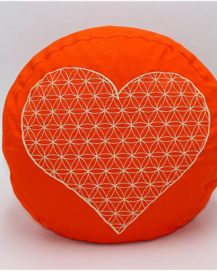 Orange Mit Goldener Bestickung