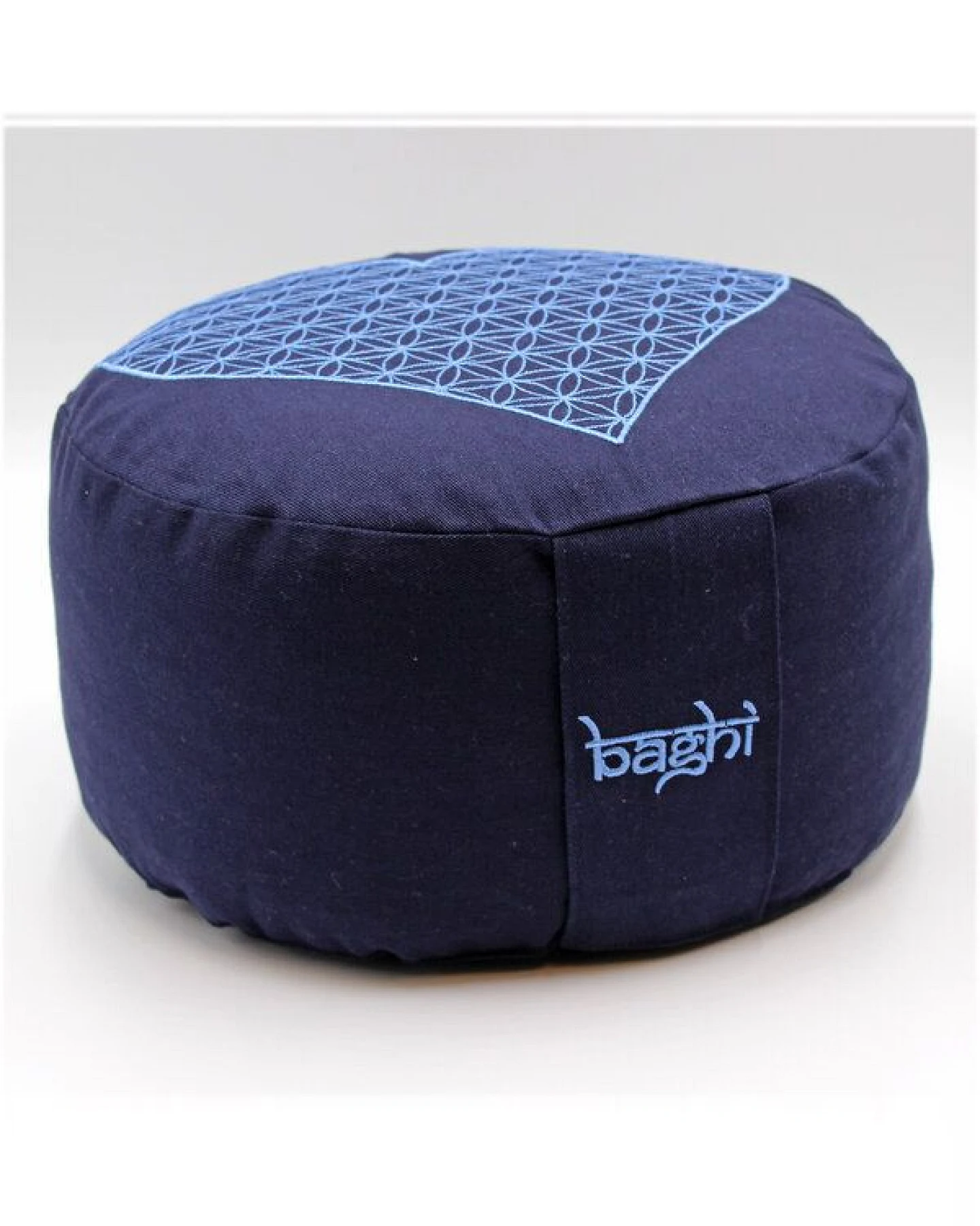 BAGHI Bio Meditationskissen rund Herz-Blume-des-Lebens – Ansicht 2