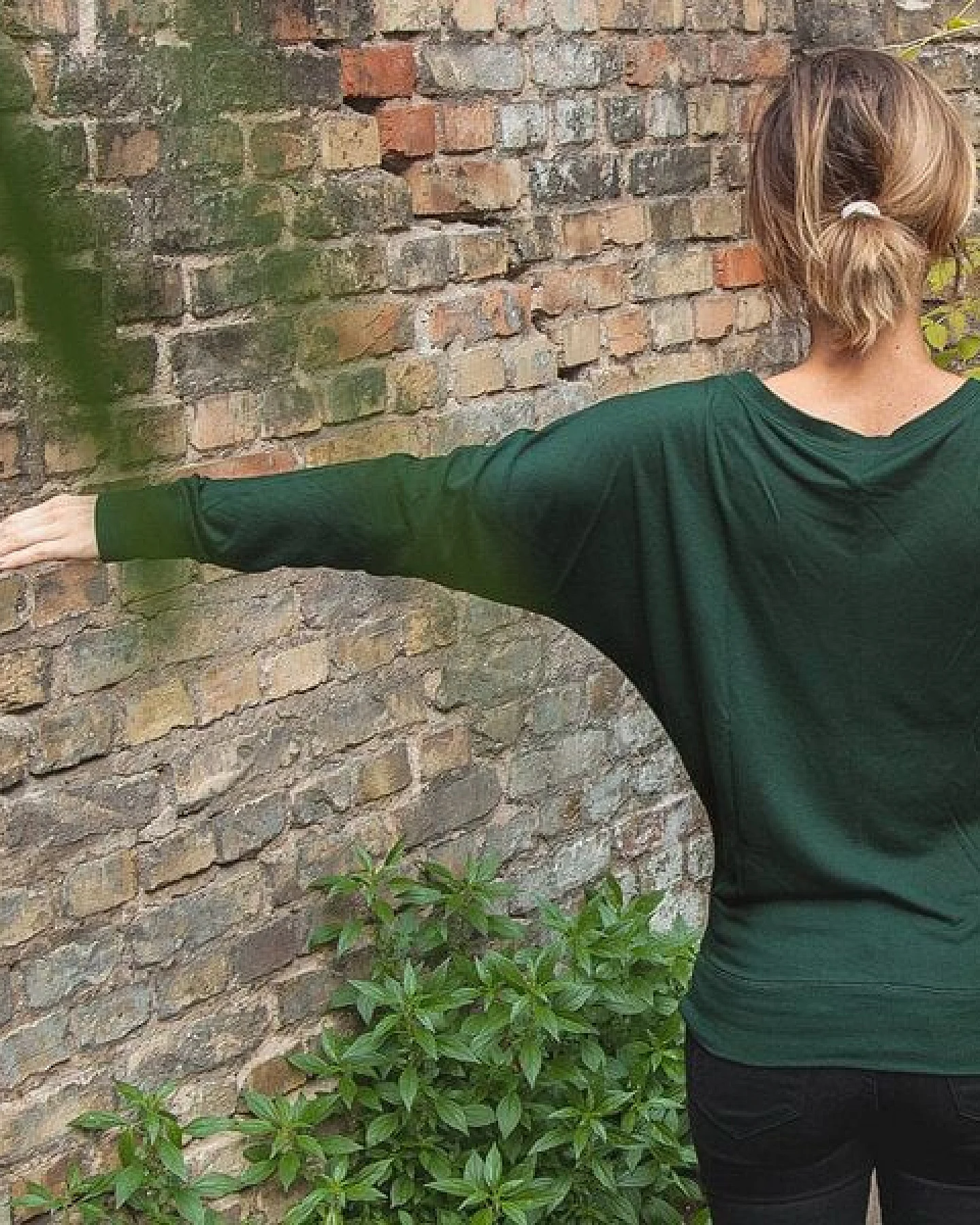 päfjes Ginkgo Blätter - Fair gehandeltes Frauen Flowshirt – Ansicht 3
