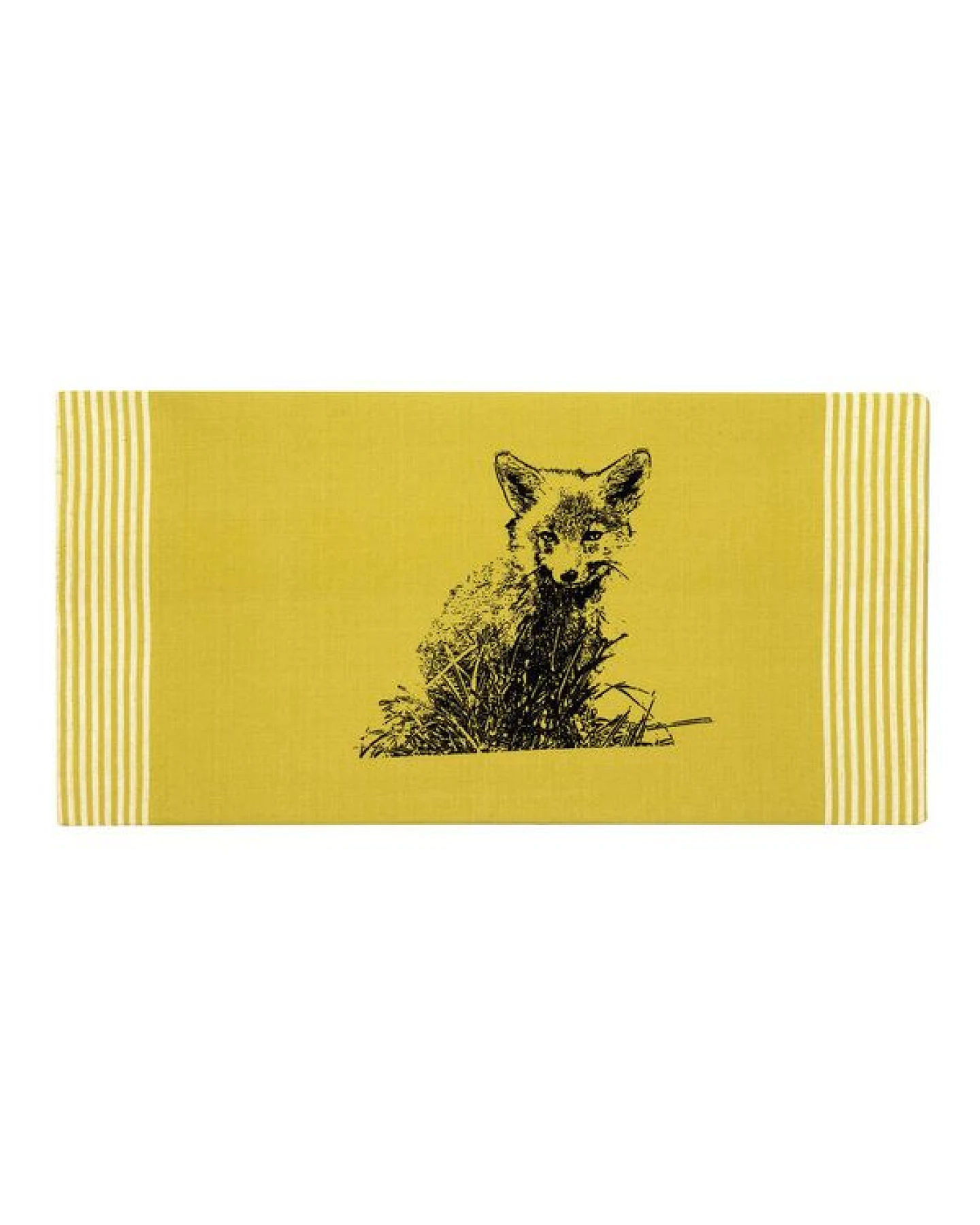 Hirschkind Bio & Fair-Trade-Geschirrtuch "Junger Fuchs" hellgrün – Ansicht 3