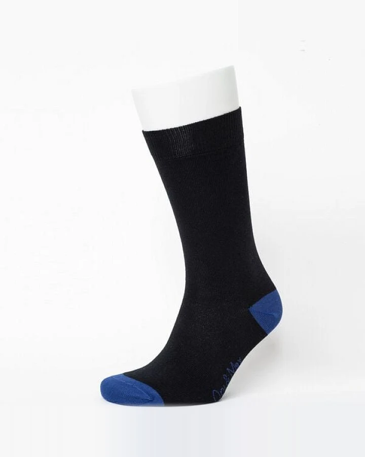 Opi & Max Contrast Heel and Toe Office Sock