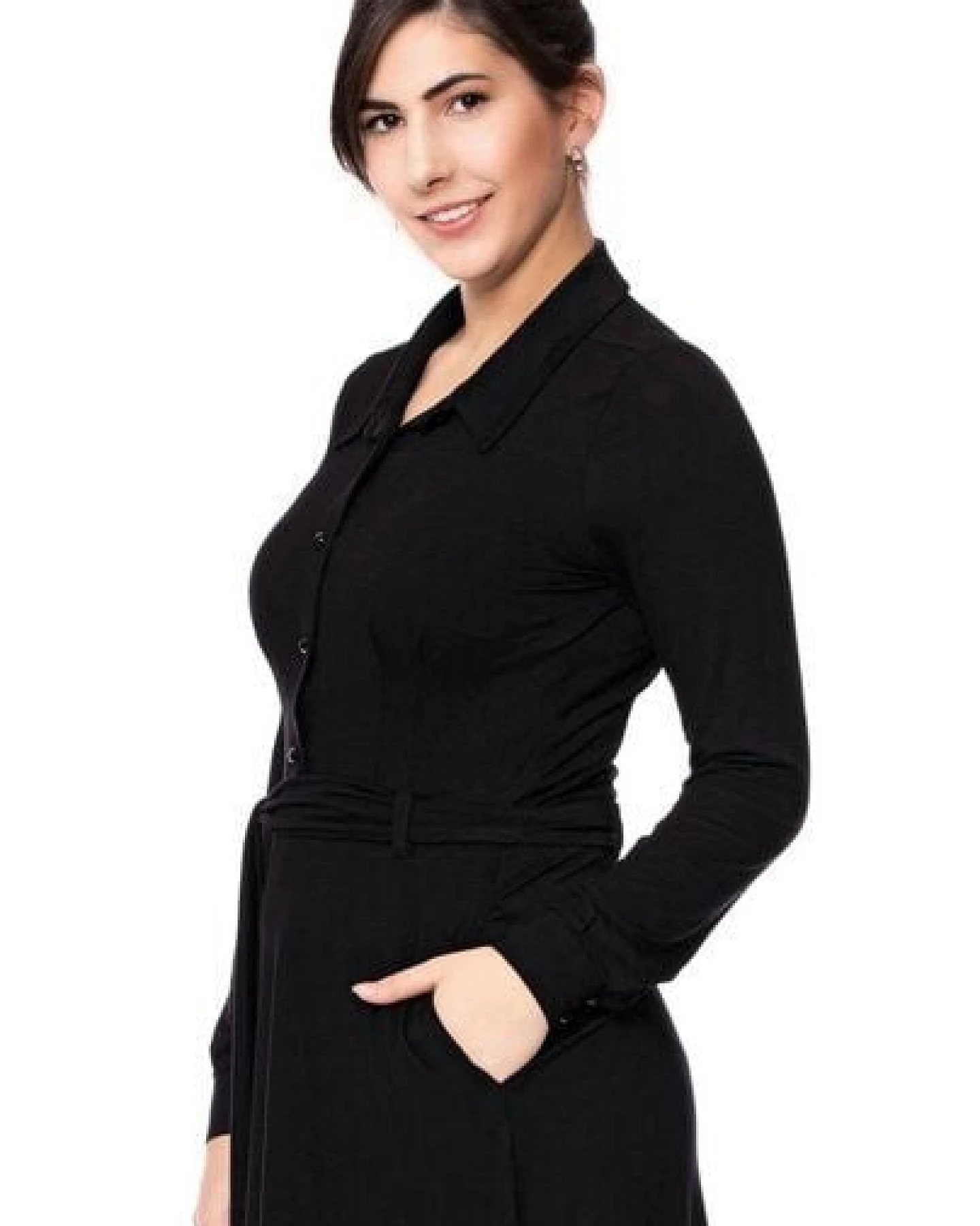 Ingoria STELLA Hemdblusenkleid (schwarz) – Ansicht 2