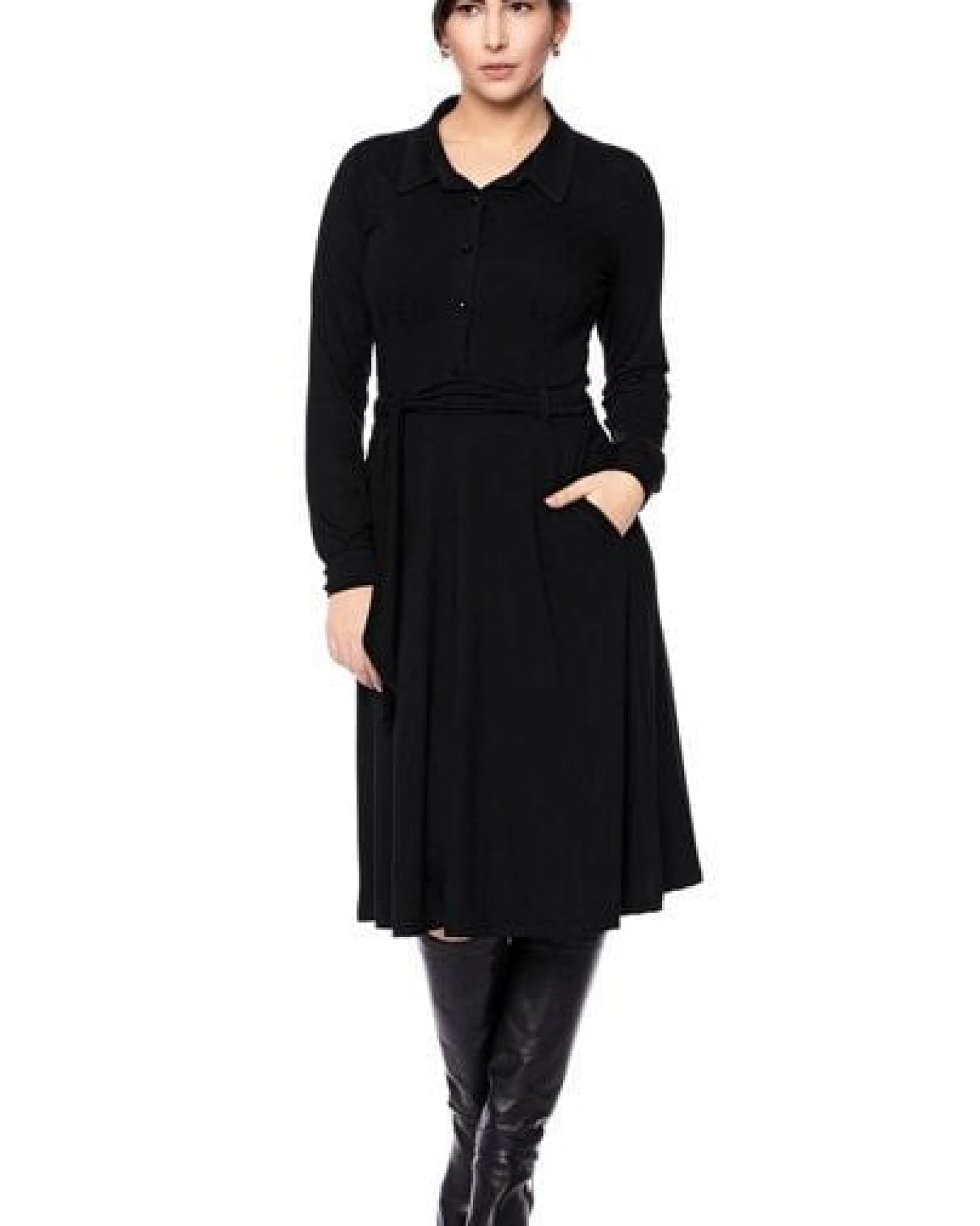 Ingoria STELLA Hemdblusenkleid (schwarz) – Ansicht 3