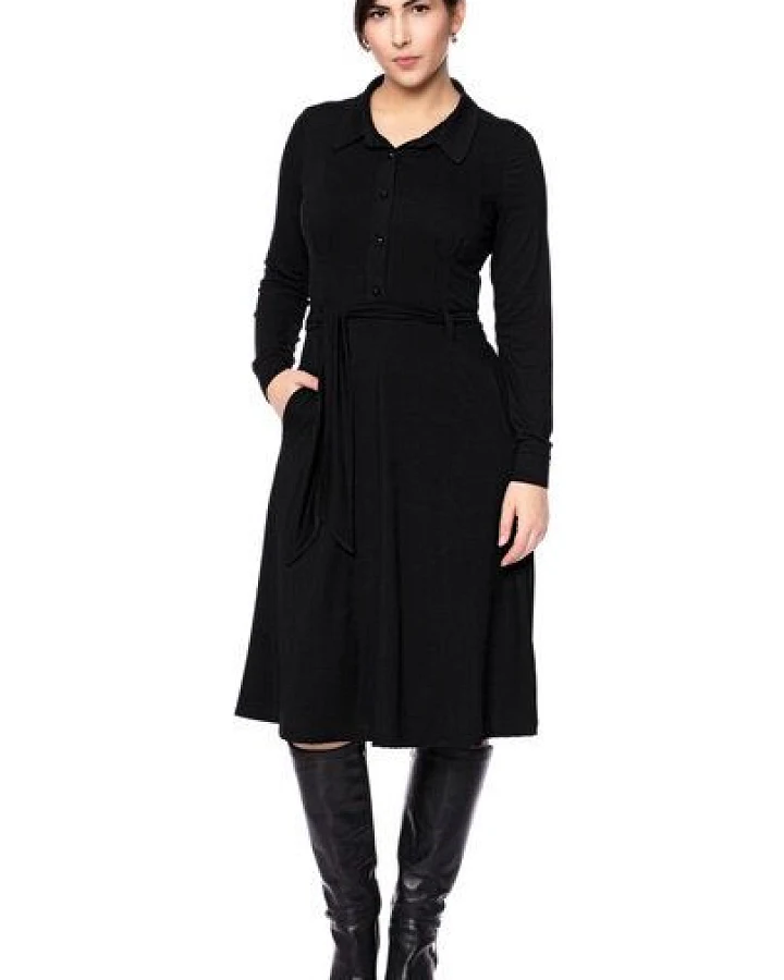 Ingoria STELLA Hemdblusenkleid (schwarz)