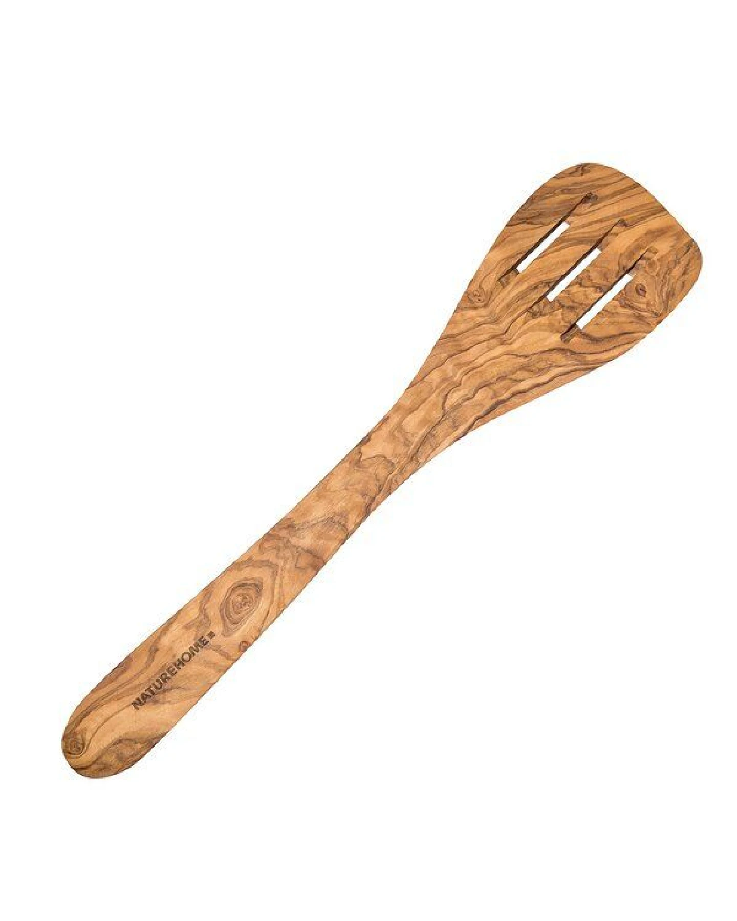 NATUREHOME Olivenholz Pfannenwender mit Schlitzen 30 cm – Ansicht 2