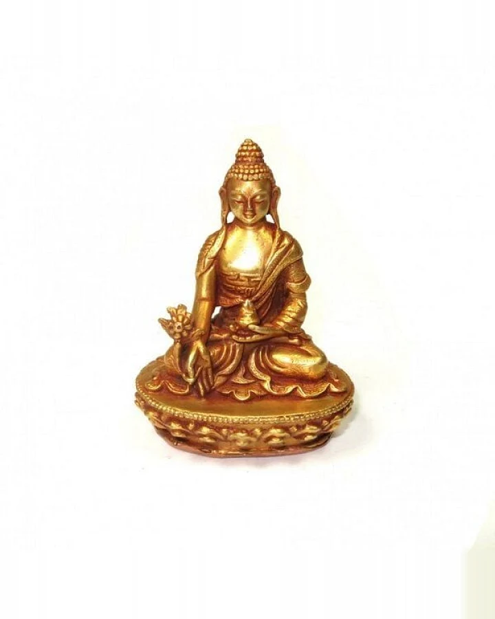 Just Be Medizin Buddha vergoldet