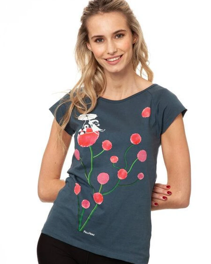 FellHerz Damen T-Shirt Sundowner Bio Fair