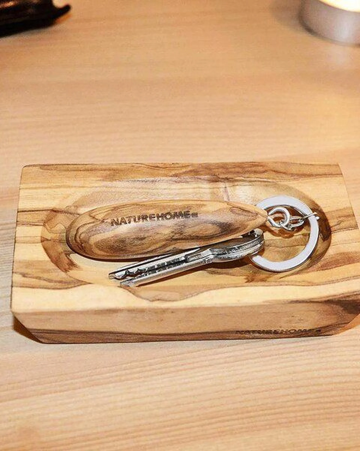 NATUREHOME Schmuckschälchen Dekoschale aus Olivenholz Handarbeit – Ansicht 2