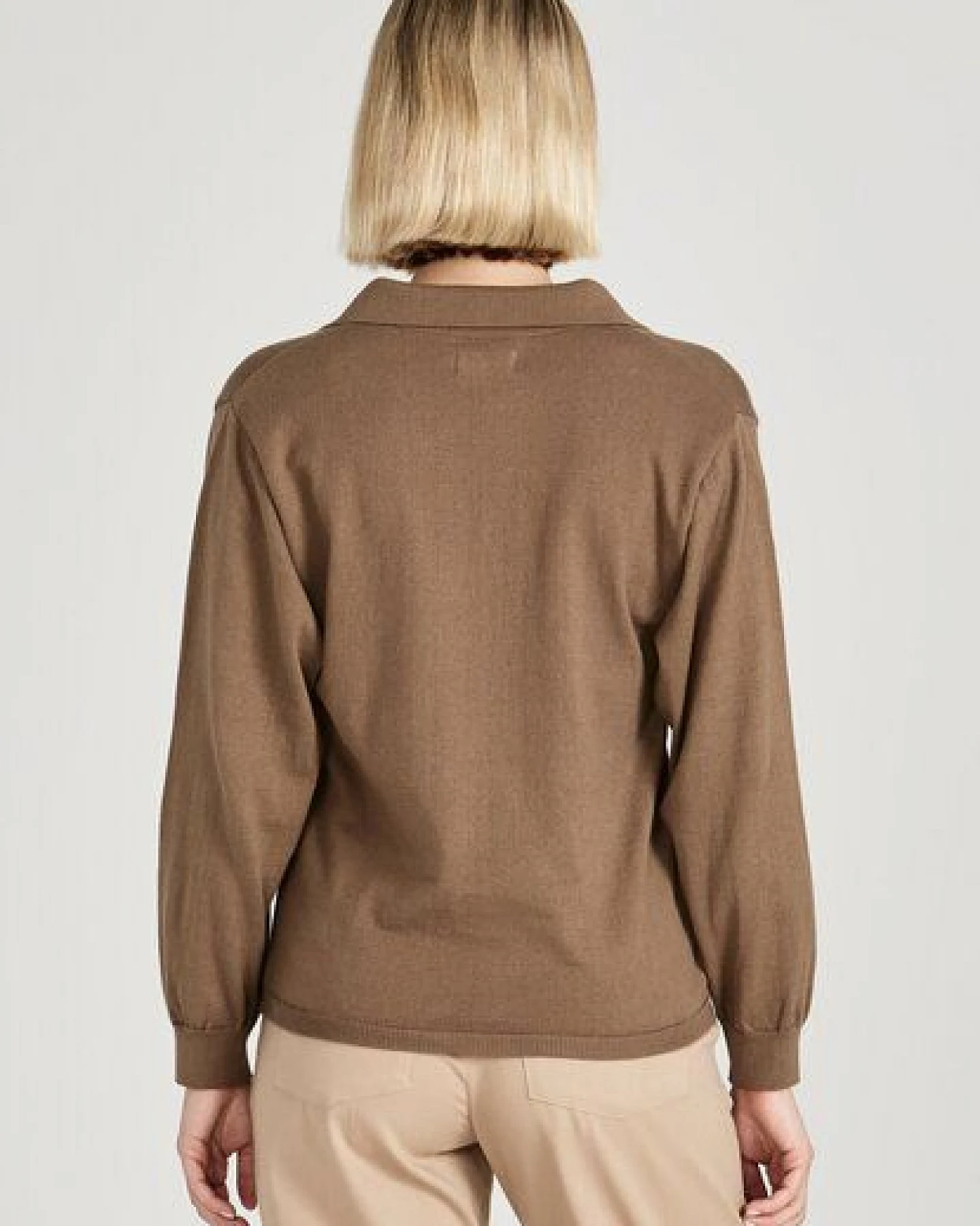 Givn Berlin Damen Strickpullover mit V-Ausschnitt aus Bio-Baumwolle "Camilla" – Ansicht 3