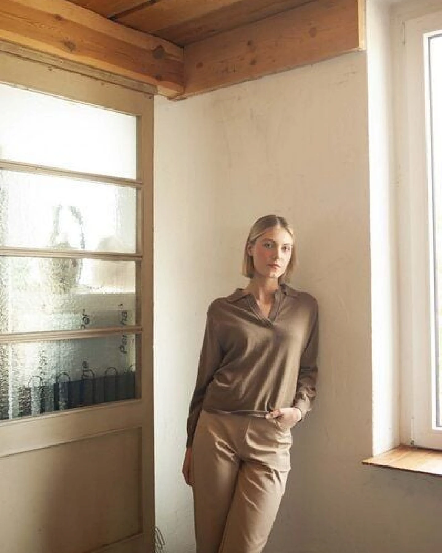 Givn Berlin Damen Strickpullover mit V-Ausschnitt aus Bio-Baumwolle "Camilla" – Ansicht 4