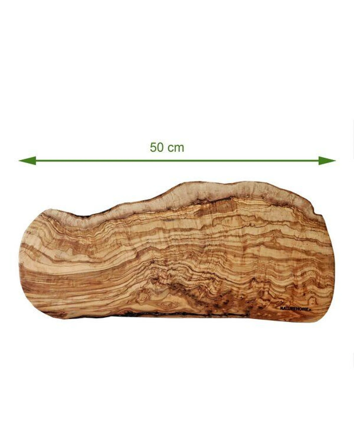 NATUREHOME Olivenholz Astscheibe oval ~30 cm – Rustikale Baumscheibe als Dekobrett, Servierbrett oder Unikat-Geschenk aus Naturholz – Ansicht 2