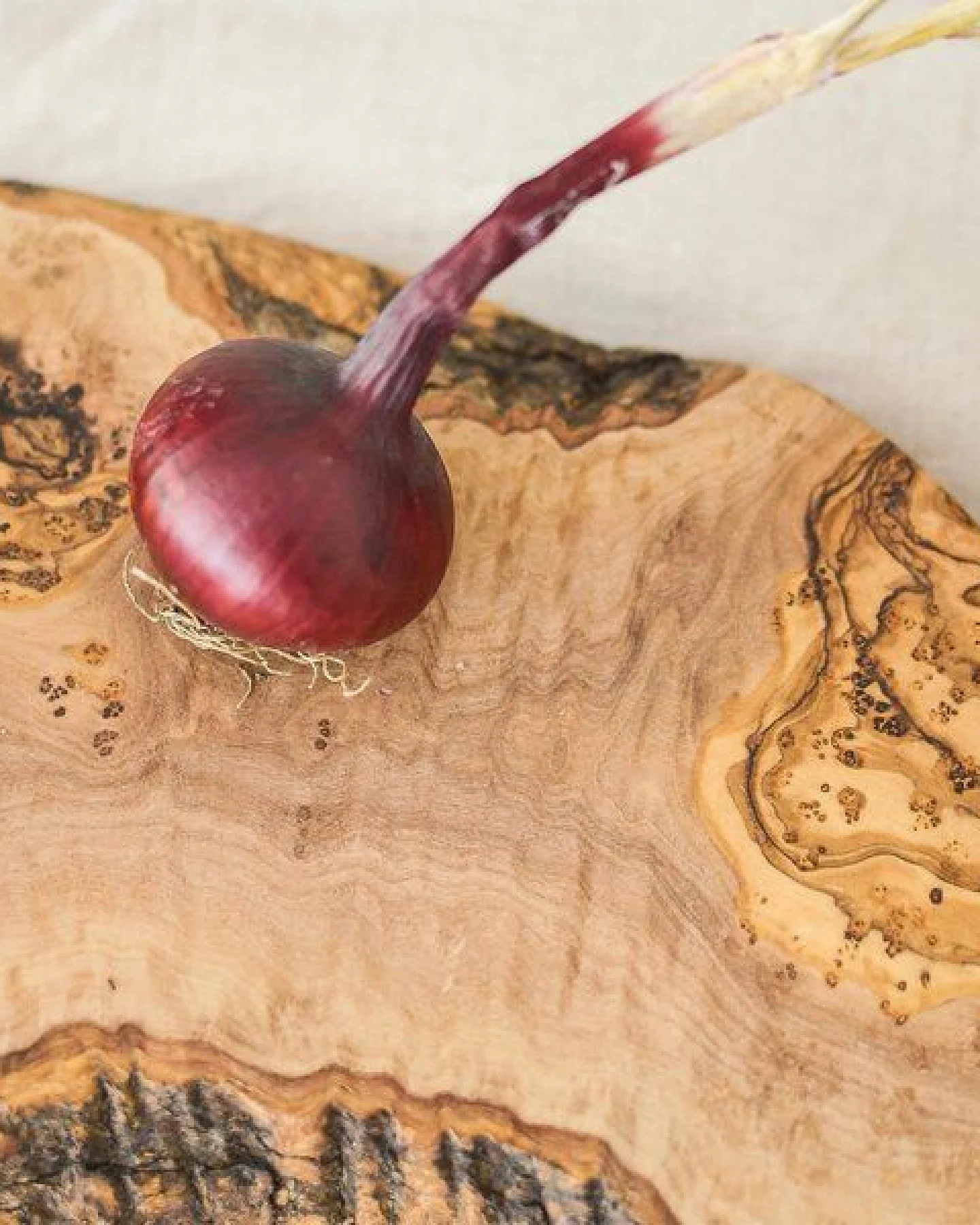 NATUREHOME Olivenholz Astscheibe oval ~30 cm – Rustikale Baumscheibe als Dekobrett, Servierbrett oder Unikat-Geschenk aus Naturholz – Ansicht 3