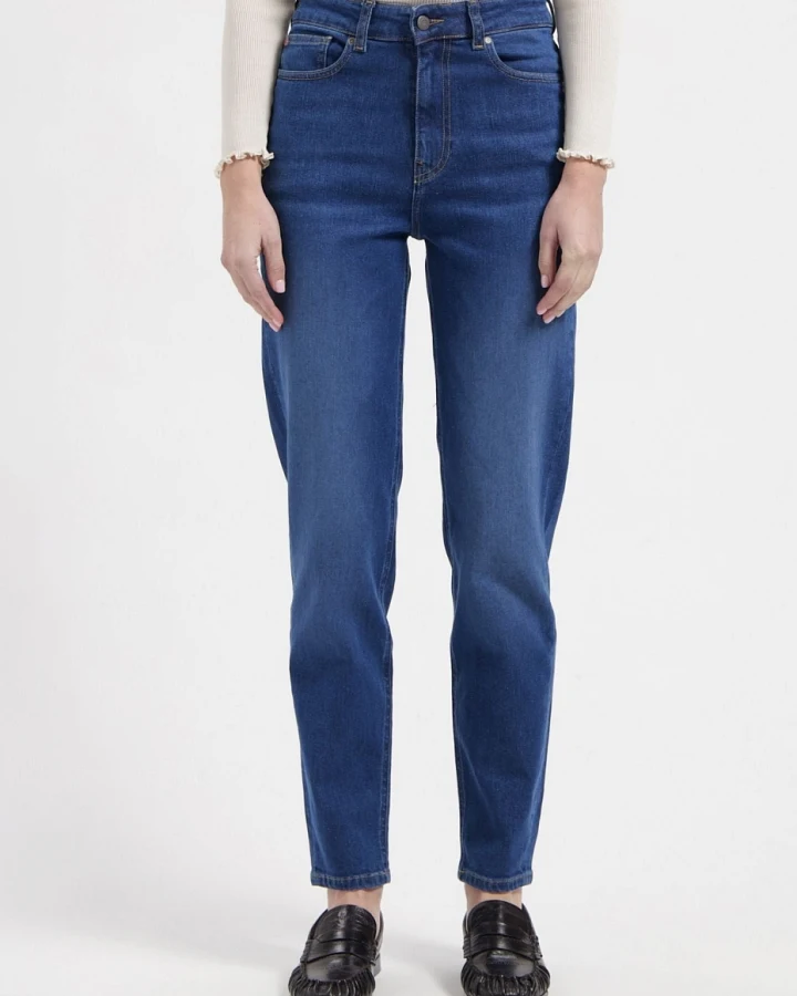 MUD Jeans Damen vegan Jeans High Tapered Mams Stone Indigo