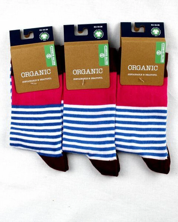 Bruno Barella GOTS zertifizierte Biobaumwolle Socken in "3er Pack"