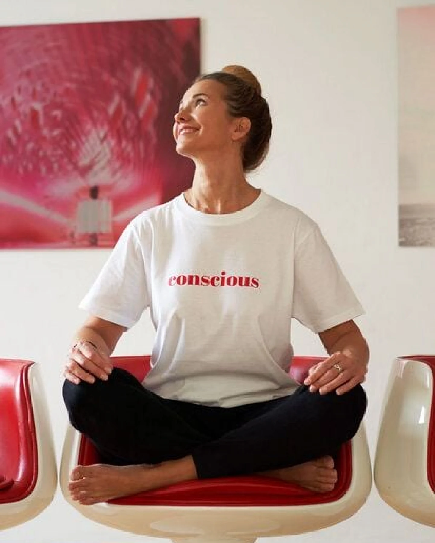 Natural Born Yogi Statement Yoga T-Shirt Conscious – Ansicht 2