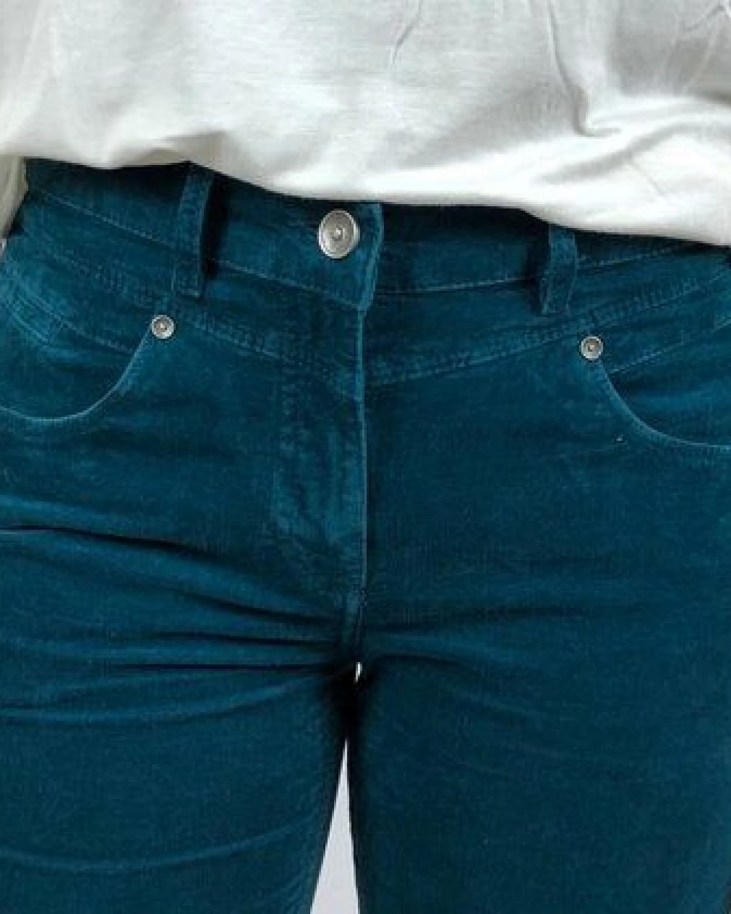 bloomers Five Pocket Petrol Damenhose – Ansicht 2